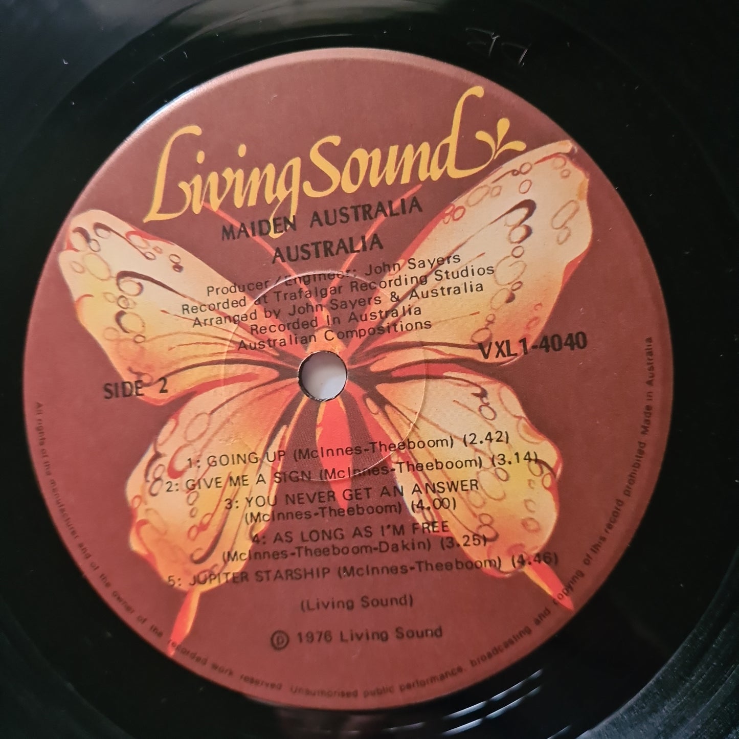 Australia – Maiden Australia - 1976 - Vinyl Record LP