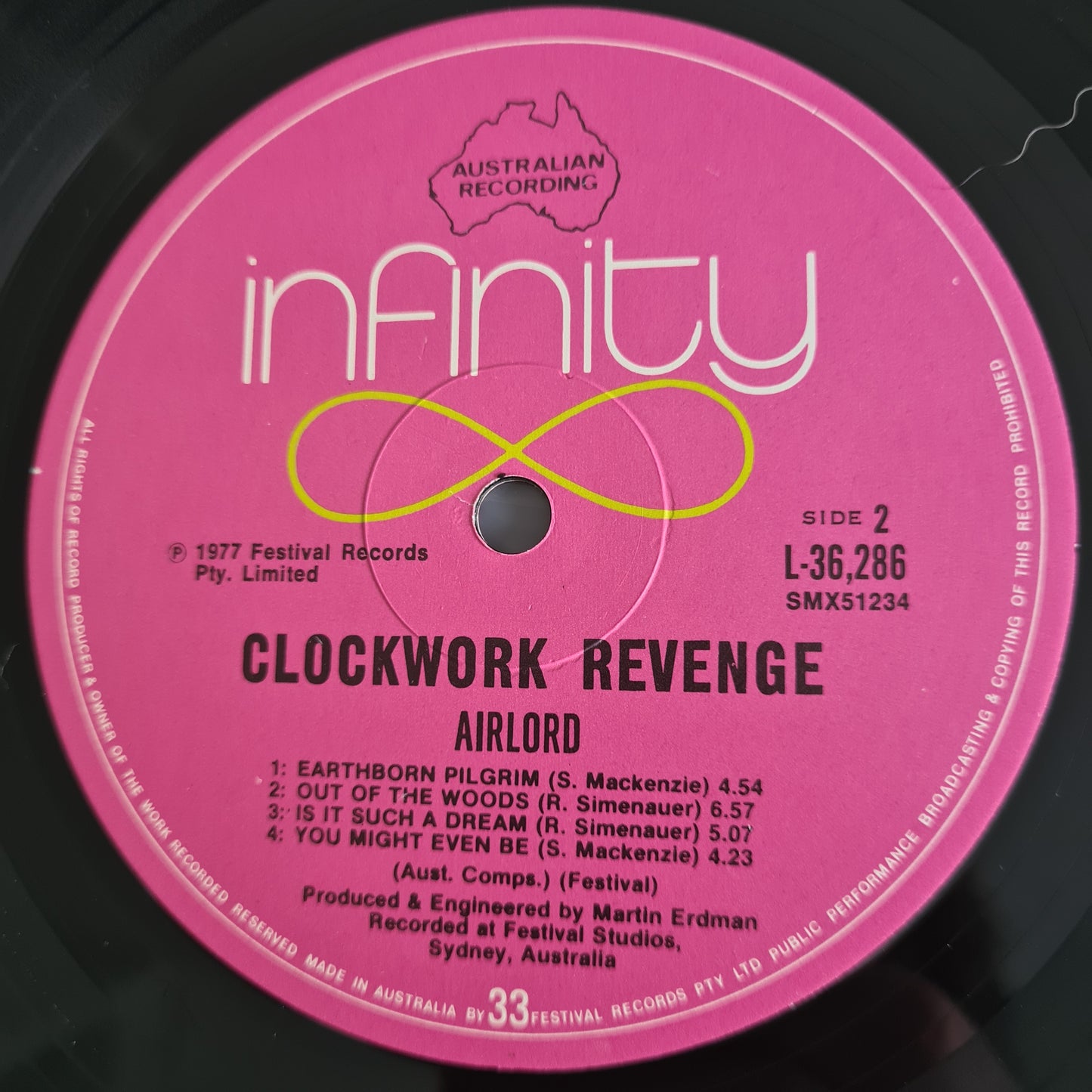 Airlord – Clockwork Revenge - 1977 - Vinyl Record LP (near mint) *New Zealand Prog Rock* - Sound Hound Records