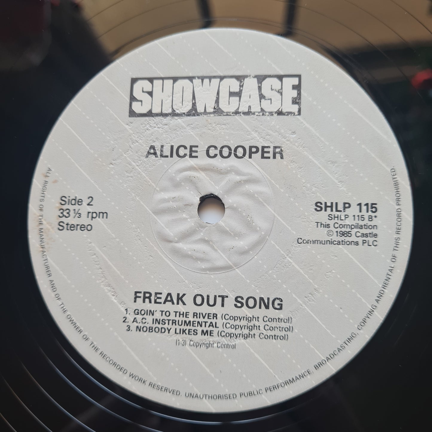Alice Cooper – Freak Out Song - 1985 (UK Pressing) - Vinyl Record LP - Sound Hound Records