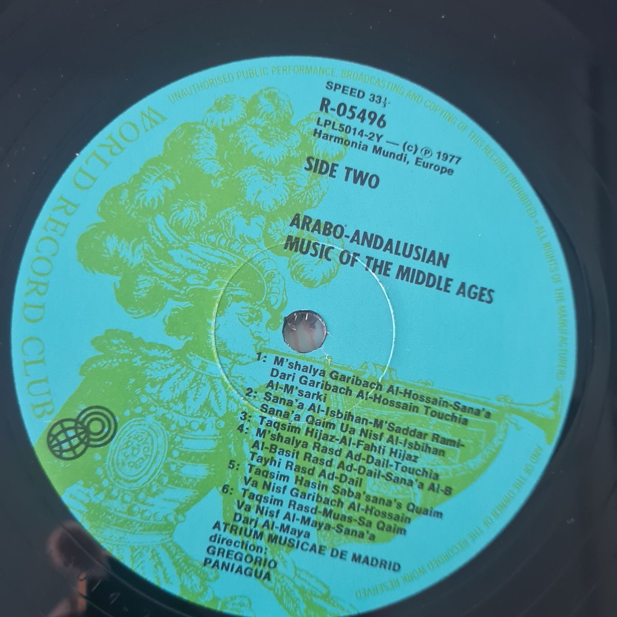 Atrium Musicae De Madrid Dir. Gregorio Paniaguak – Musique Arabo-Andalouse - 1977 (1979 Australian Pressing) - Vinyl Record LP