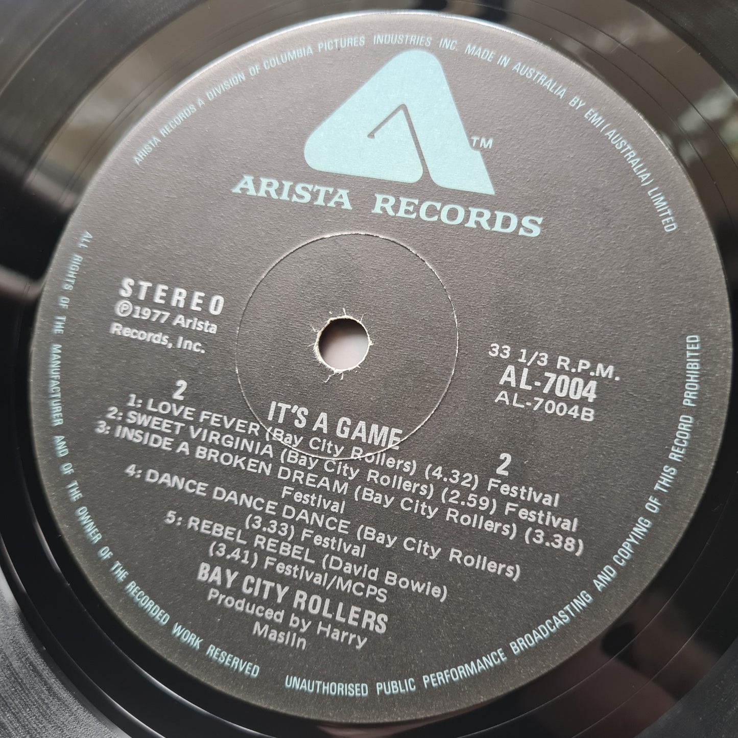 Bay City Rollers – It's A Game - 1977 - Vinyl Record LP - Sound Hound Records