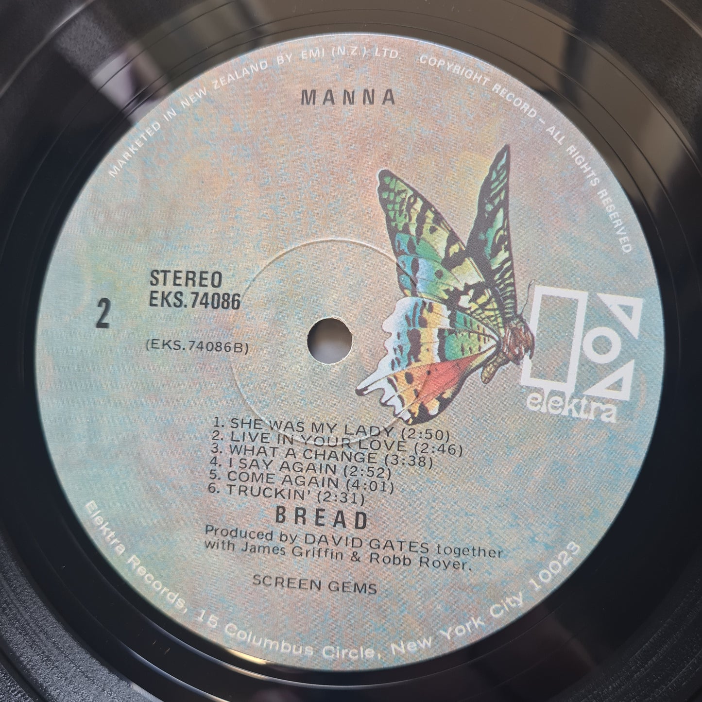 Bread – Manna - 1971 (New Zealand Pressing)- Vinyl Record LP (near mint) - Sound Hound Records