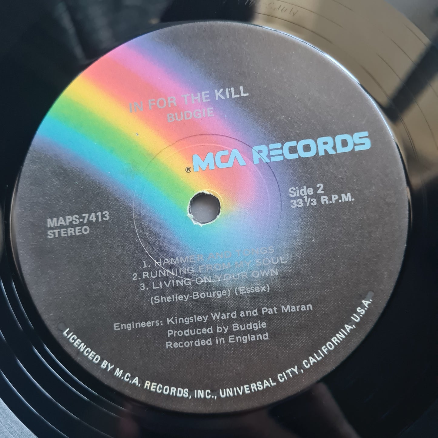 Budgie – In For The Kill - 1974 - Vinyl Record LP (EX) - Sound Hound Records