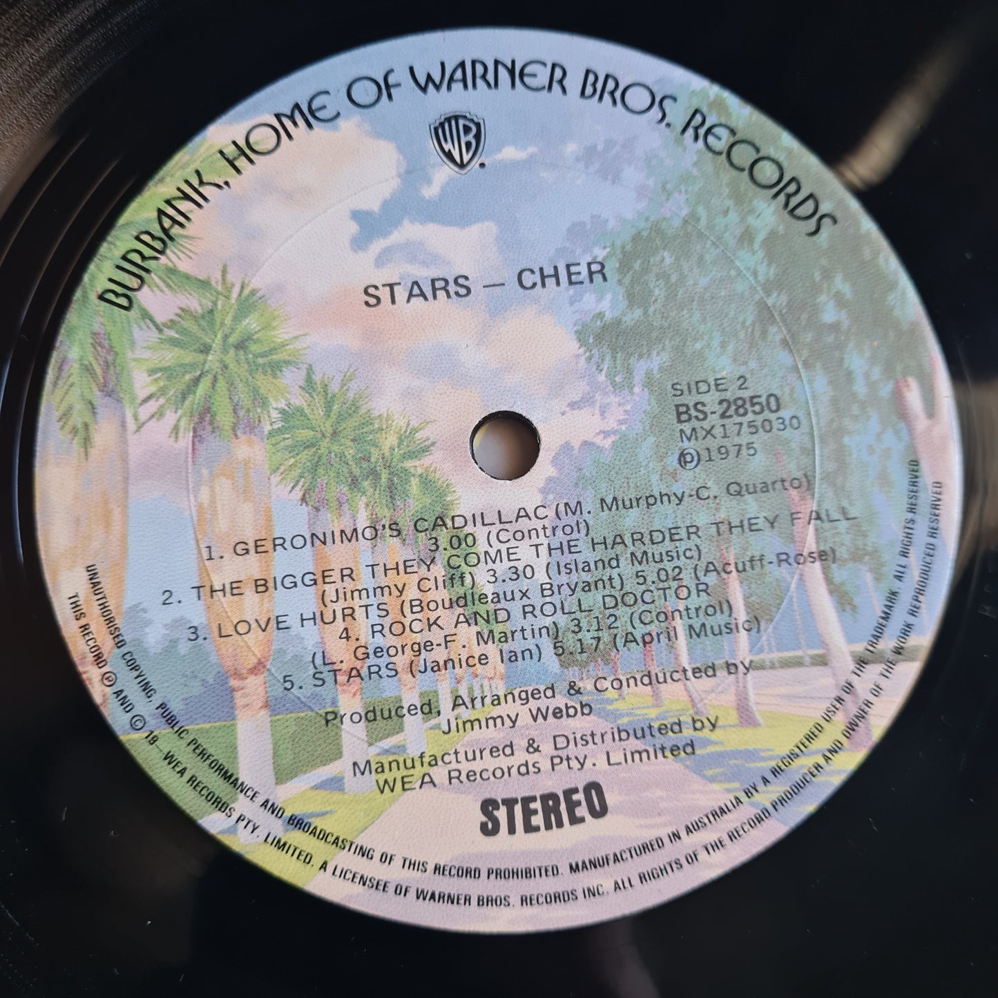 Cher – Stars - 1975 - Vinyl Record LP (near mint) - Sound Hound Records
