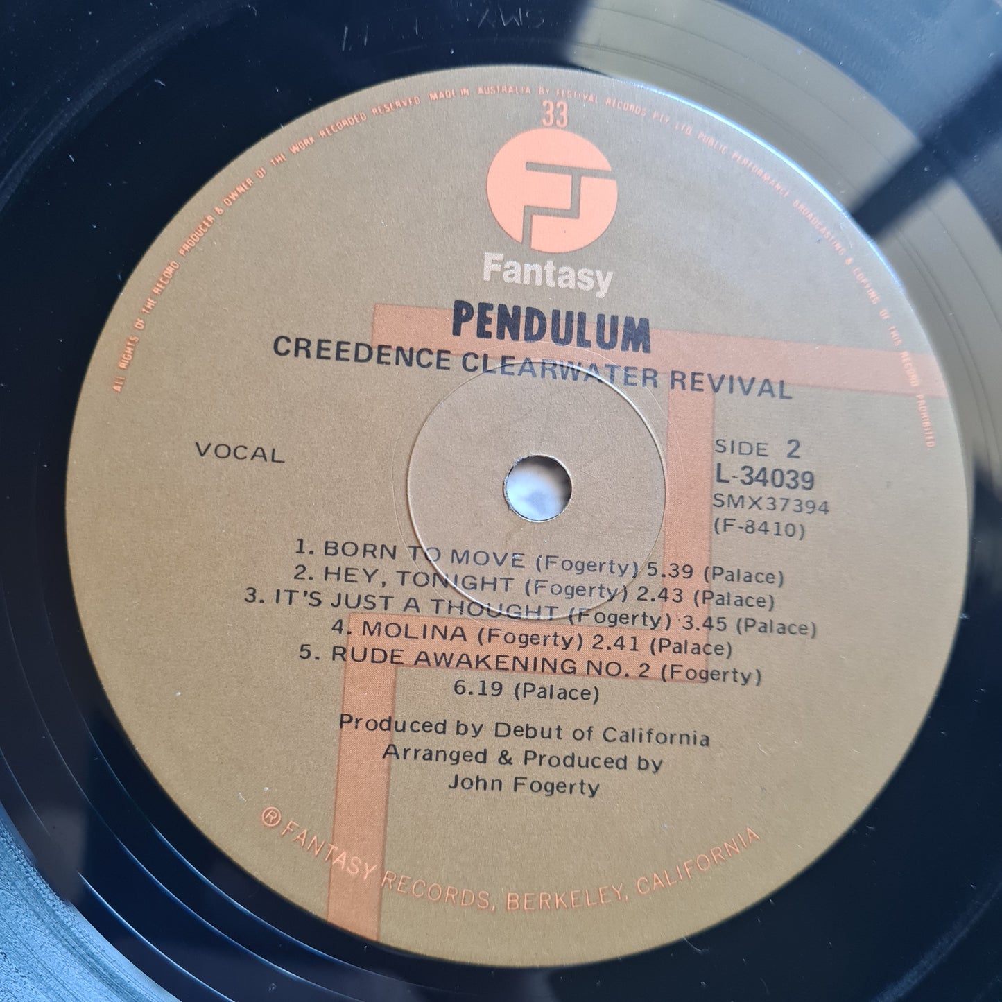 Creedence Clearwater Revival – Pendulum - 1970 (RARE 70's Brown Label OZ Pressing) - Vinyl Record LP - Sound Hound Records