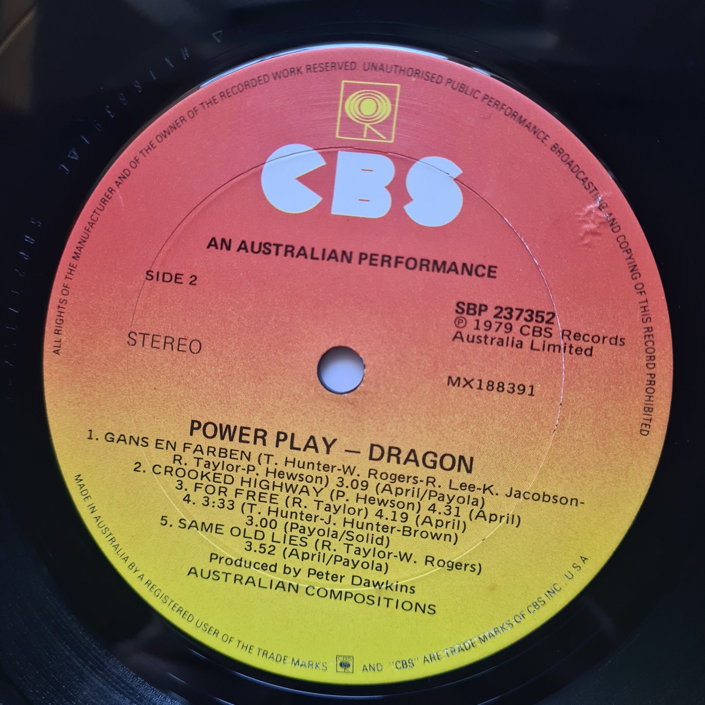 Dragon – Power Play - 1979 - Vinyl Record LP - Sound Hound Records