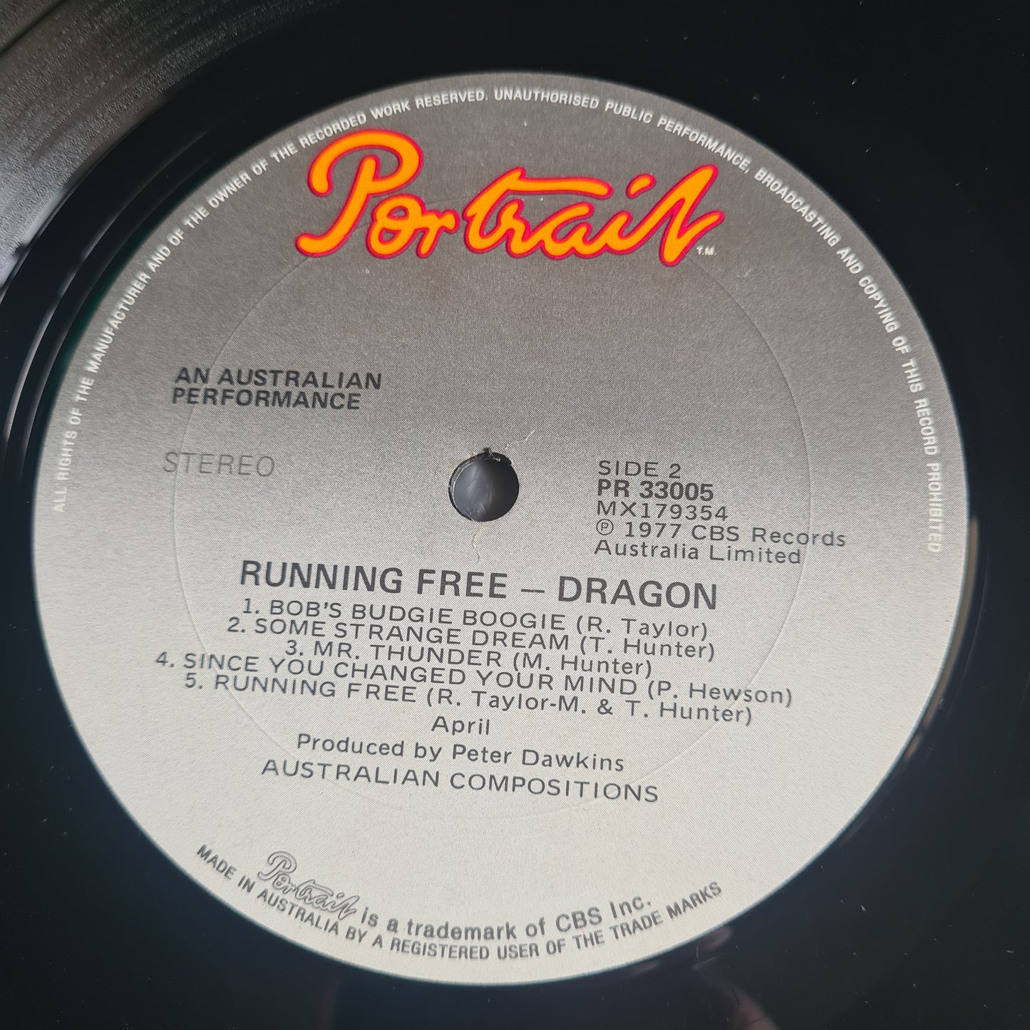 Dragon – Running Free - *SIGNED by Kerry Jacobson & Robert Taylor - 1977 - Vinyl Record LP (read description) - Sound Hound Records