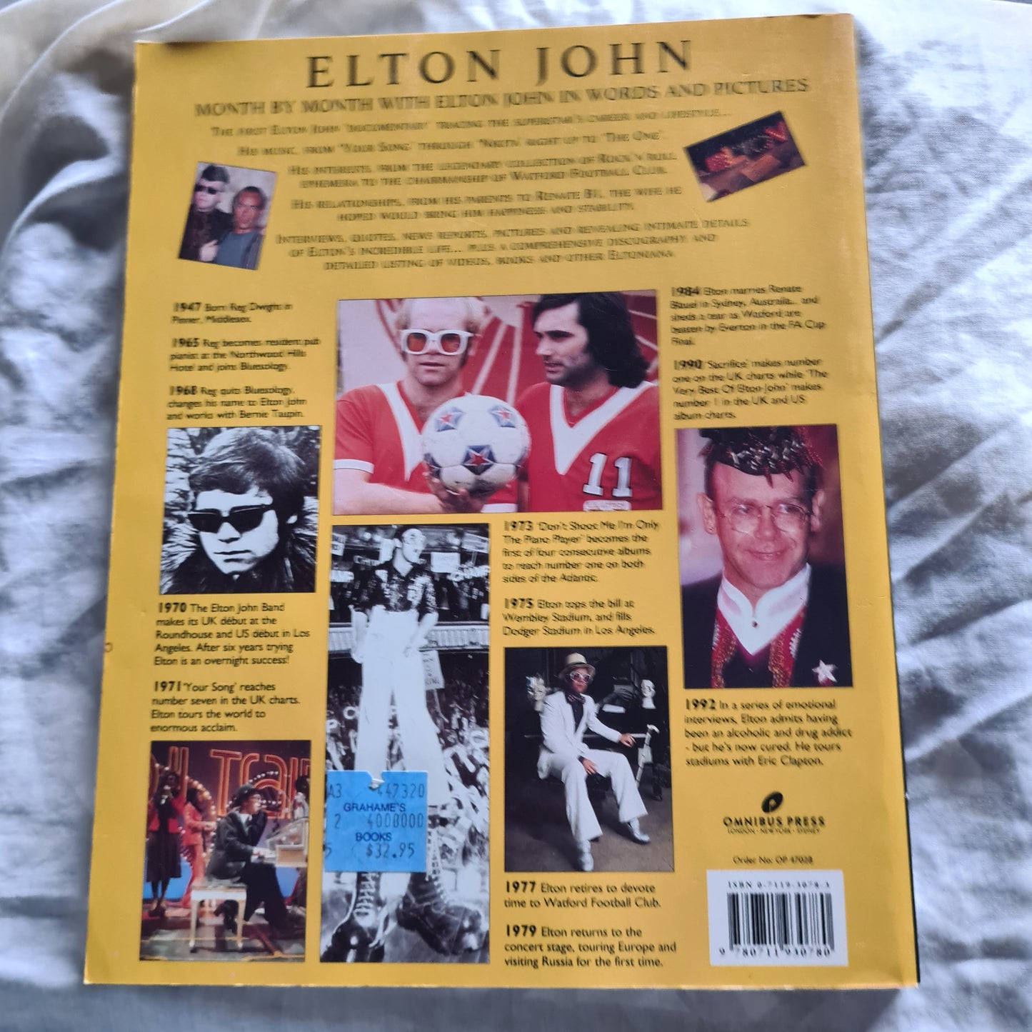 Elton John- A Visual Documentary - Paperback Book - Sound Hound Records