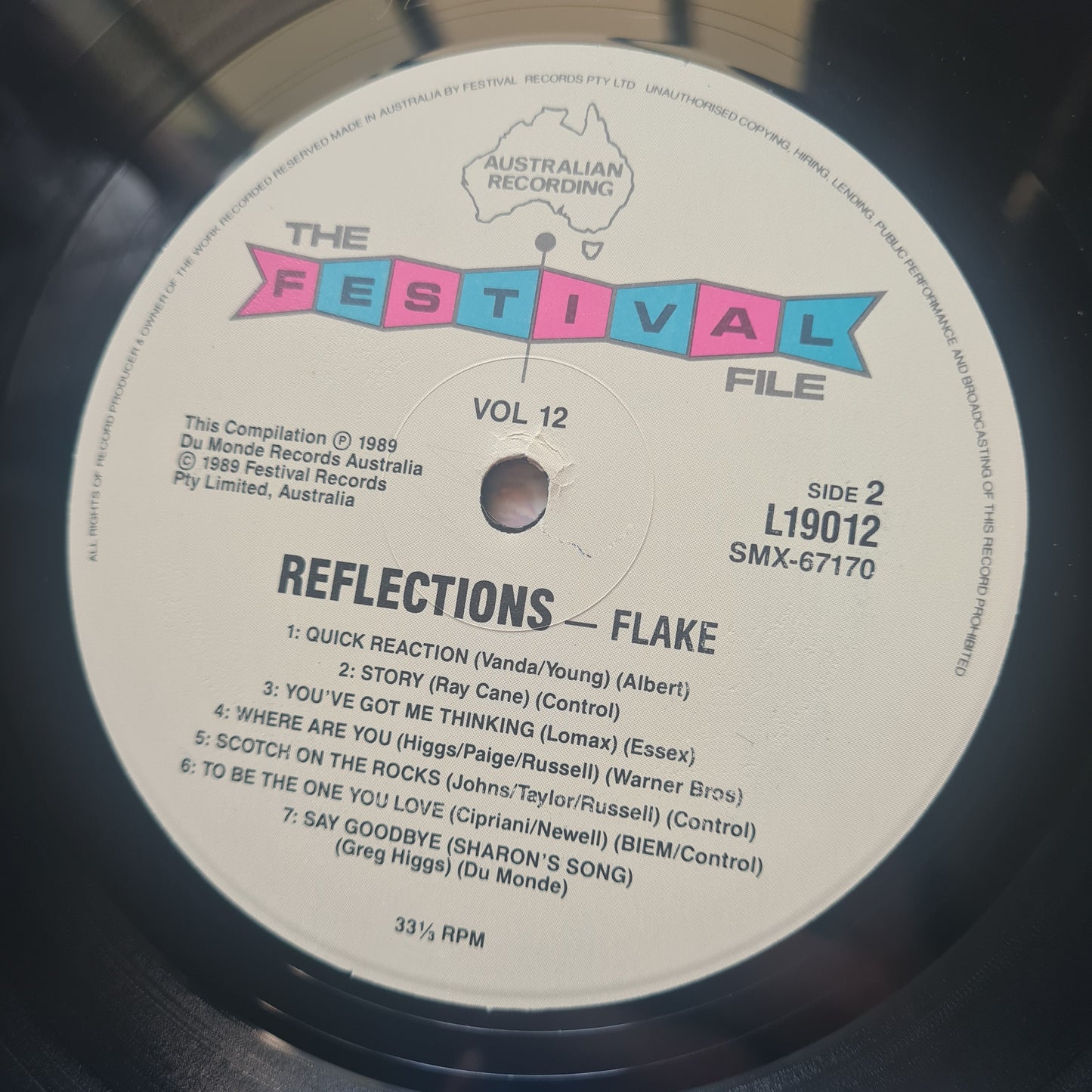 Flake – Festival File: Vol 13: Reflections - 1990 - Vinyl Record LP - Sound Hound Records