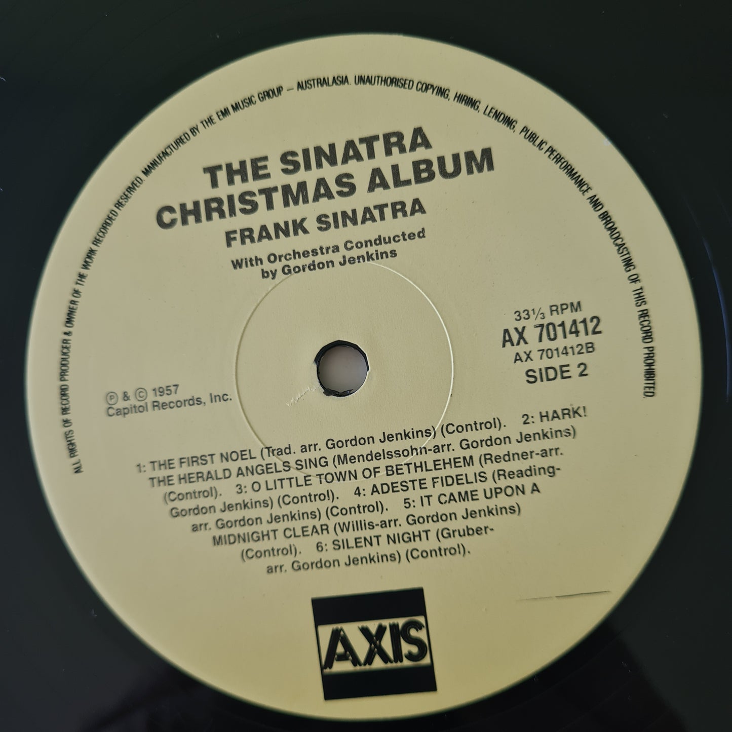 Frank Sinatra – The Sinatra Christmas Album - 1988 Pressing - Vinyl Record LP - Sound Hound Records