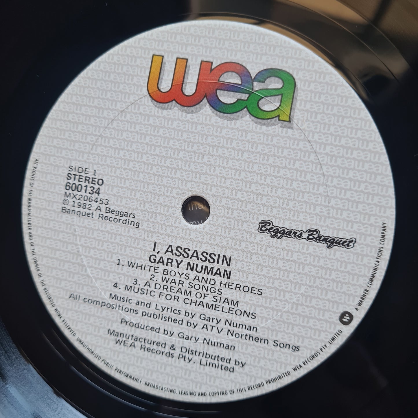 Gary Numan – I, Assassin - 1982 (NM Australian pressing) - Vinyl Record LP - Sound Hound Records