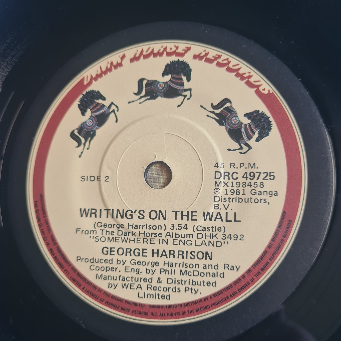 George Harrison – All Those Years Ago - 1981 - Vinyl Record 7" Single - 45 RPM - Sound Hound Records