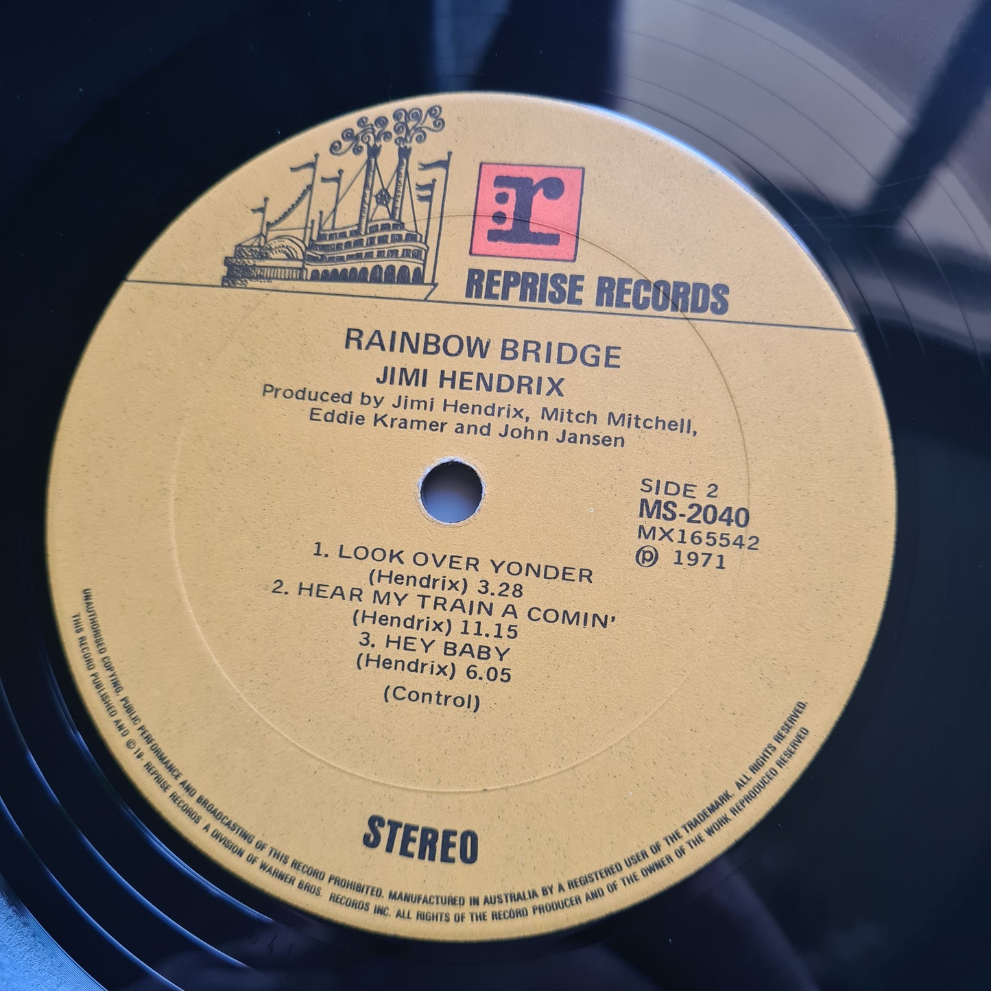 Jimi Hendrix – Rainbow Bridge: Original Motion Picture Sound Track - 1971 - Vinyl Record LP - Sound Hound Records