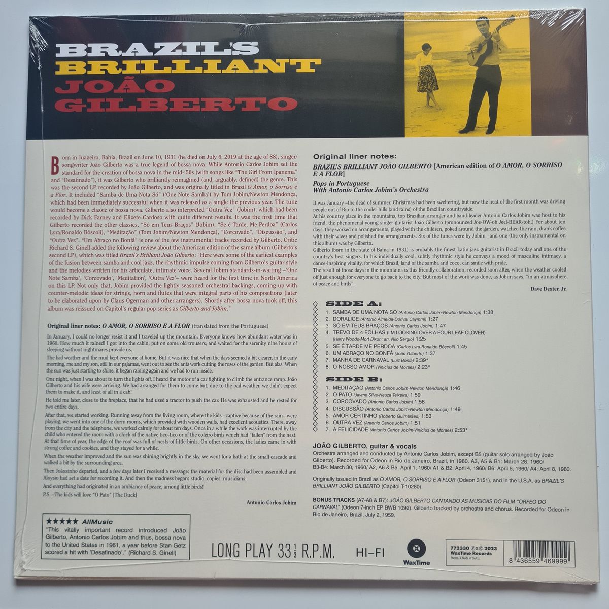 João Gilberto – Brazil's Brilliant - 1960 (2023 European Pressing) - Vinyl Record LP (Brand New Sealed) 🇧🇷
