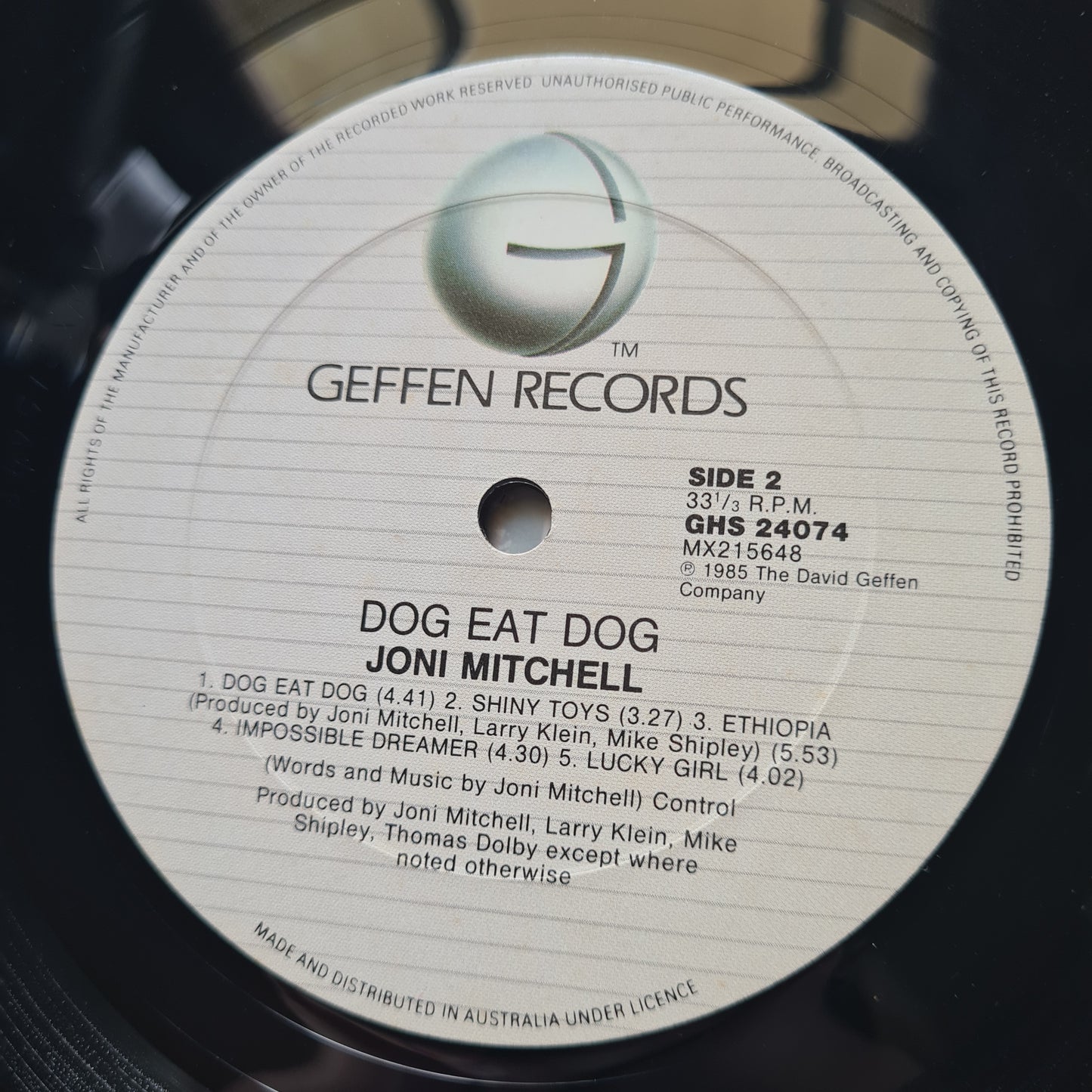 Joni Mitchell – Dog Eat Dog - 1985 (Gatefold) - Vinyl Record LP - Sound Hound Records