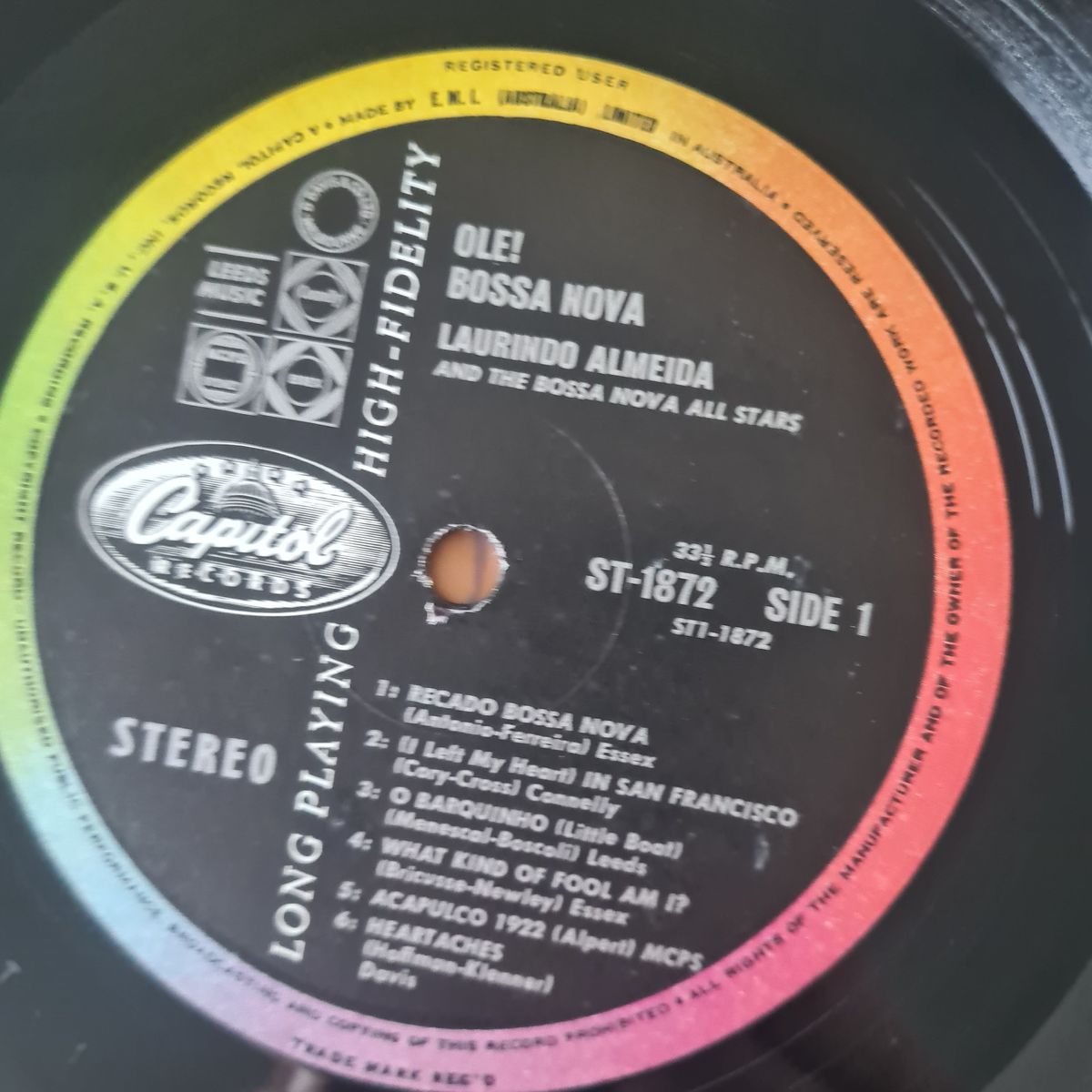 Laurindo Almeida & The Bossa Nova Allstars – Ole! Bossa Nova! - 1963 (New Zealand Pressing) - Vinyl Record LP
