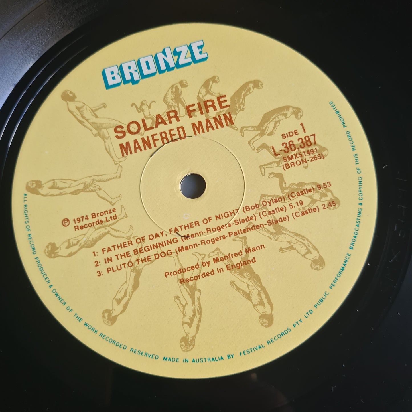 Manfred Mann's Earth Band – Solar Fire - 1973 (1977 Australian press) - Vinyl Record LP - Sound Hound Records
