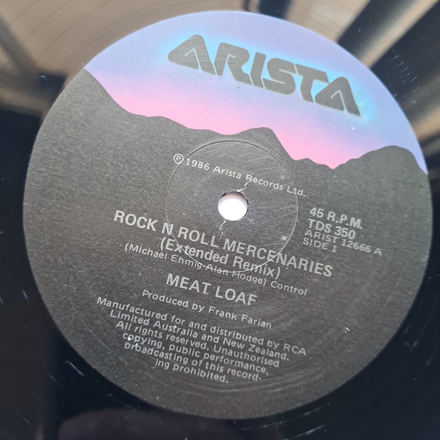 Meat Loaf & John Parr – Rock & Roll Mercenaries (Exploded Version) - 1986 - Vinyl Record (12inch single) - Sound Hound Records