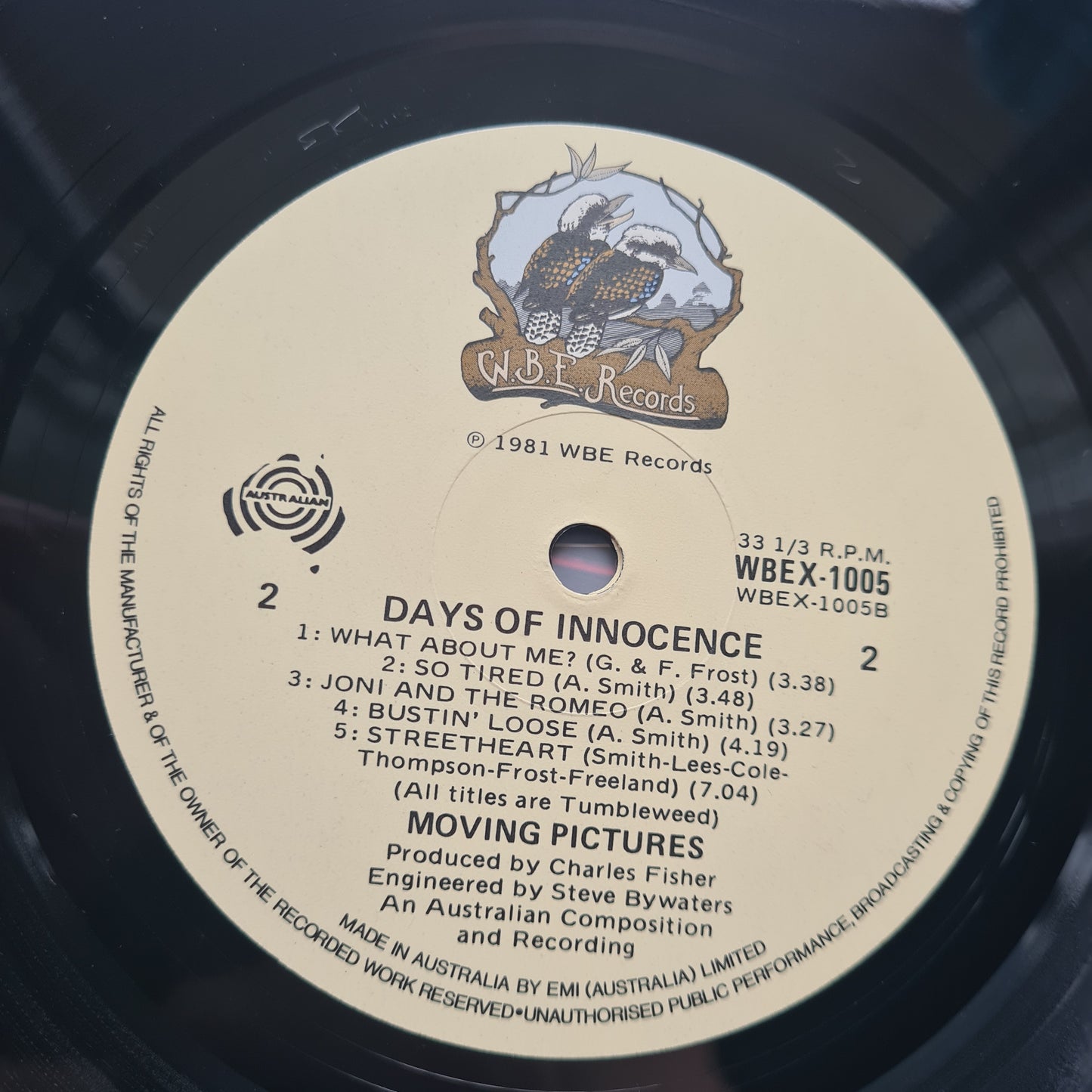 Moving Pictures – Days Of Innocence - 1981 - Vinyl Record LP - Sound Hound Records