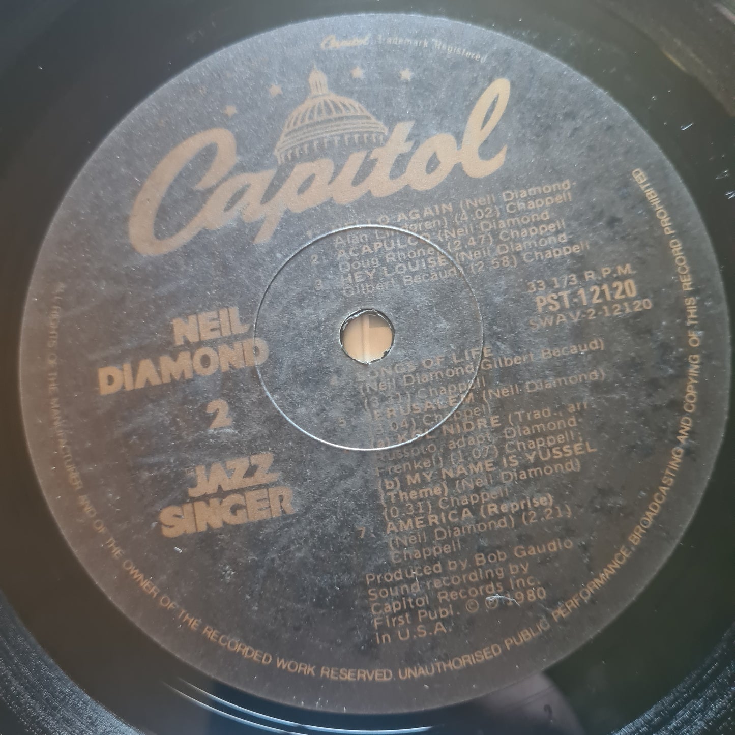 Neil Diamond – The Jazz Singer (Original Songs From The Motion Picture) - 1980 - Vinyl Record LP - Sound Hound Records
