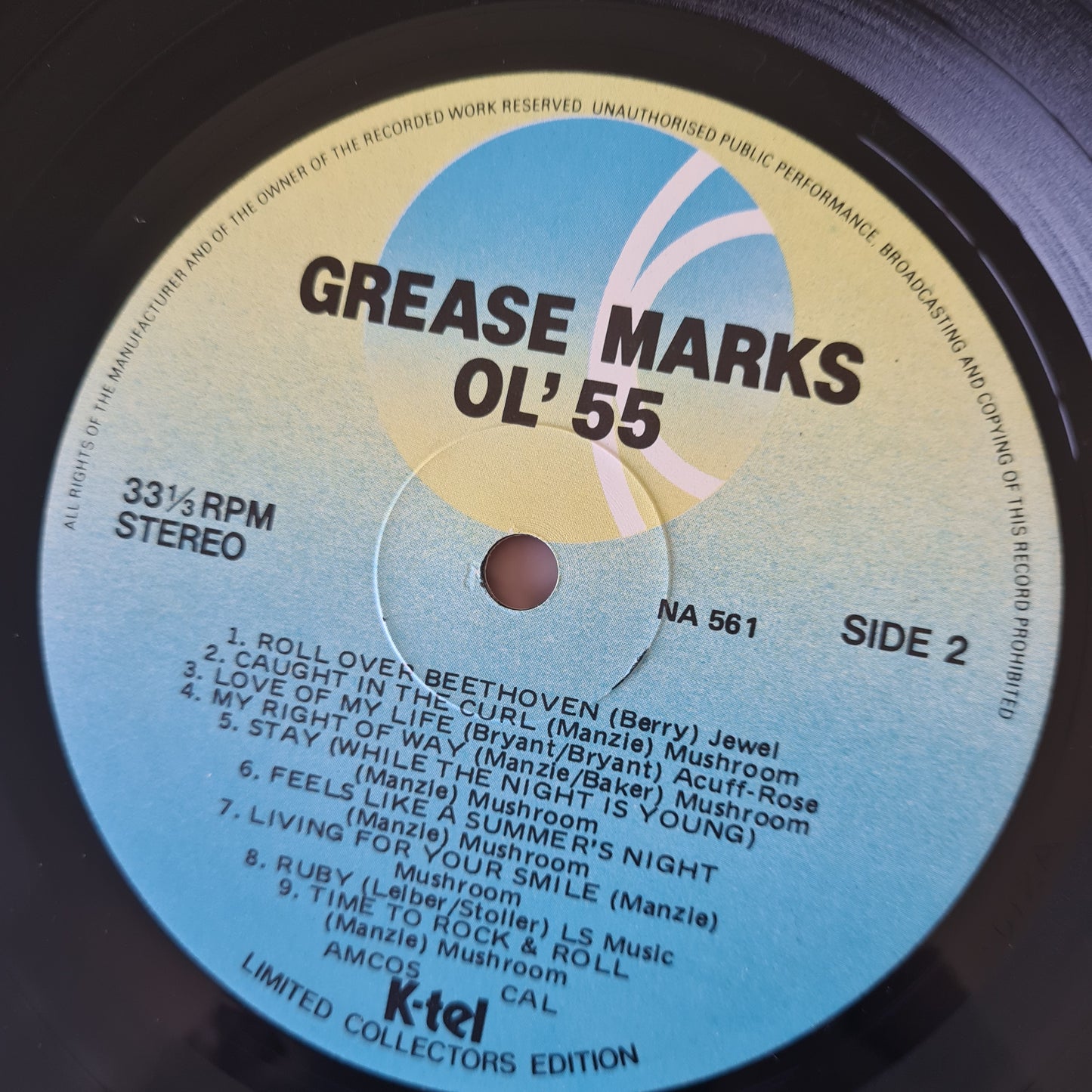 Ol'55 – Greasemarks: Greatest Hits 76-79 - 1980 - Vinyl Record LP (near mint) - Sound Hound Records