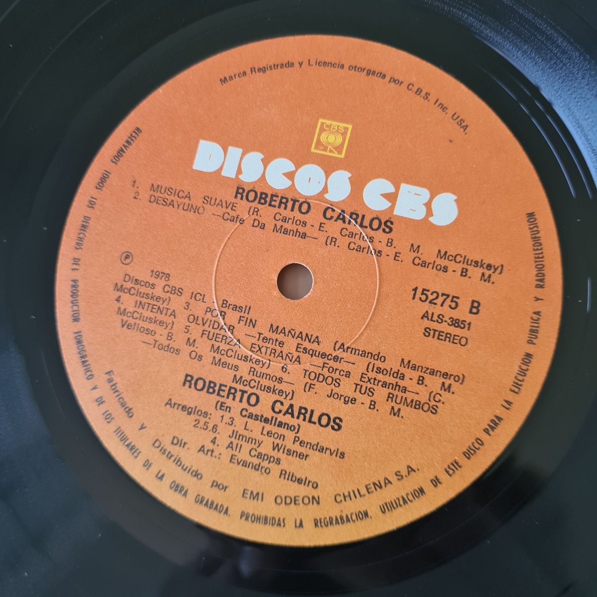 Roberto Carlos – Roberto Carlos - 1978 (Chile Pressing) near mint - Vinyl Record LP 🇧🇷