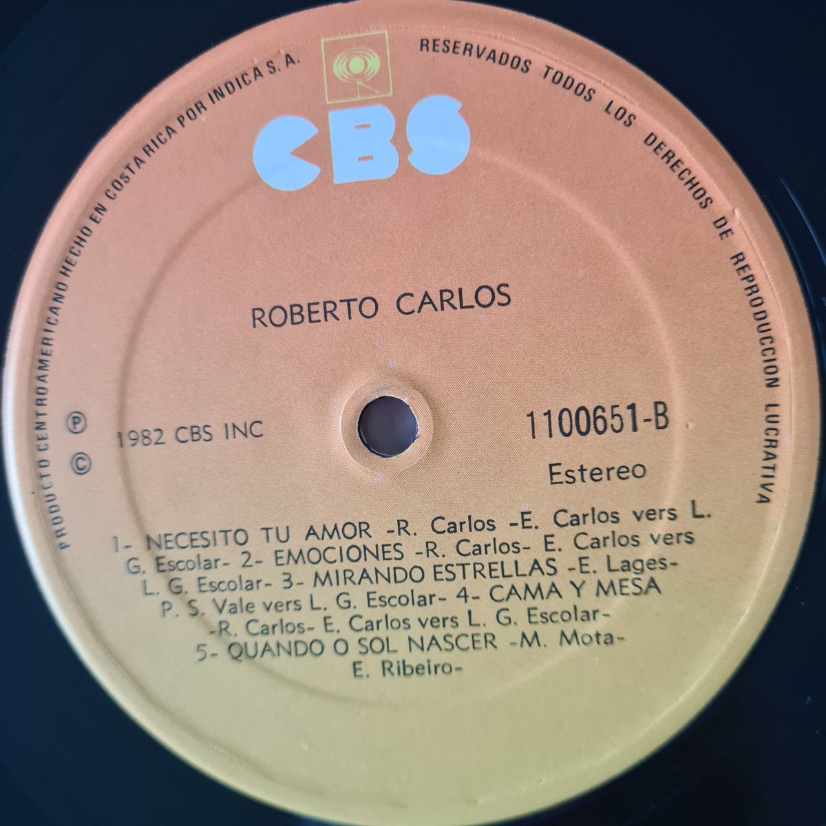 Roberto Carlos – Roberto Carlos - 1981 (Costa Rica Pressing) - Vinyl Record LP 🇧🇷