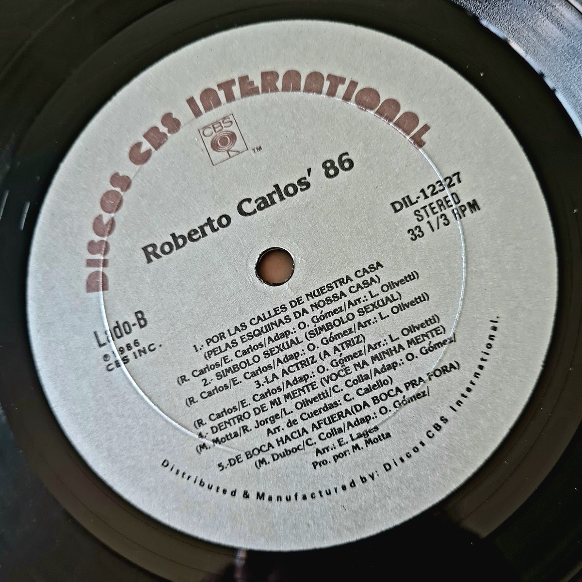 Roberto Carlos – Roberto Carlos '86 - 1986 (USA Pressing) - Vinyl Record LP 🇧🇷