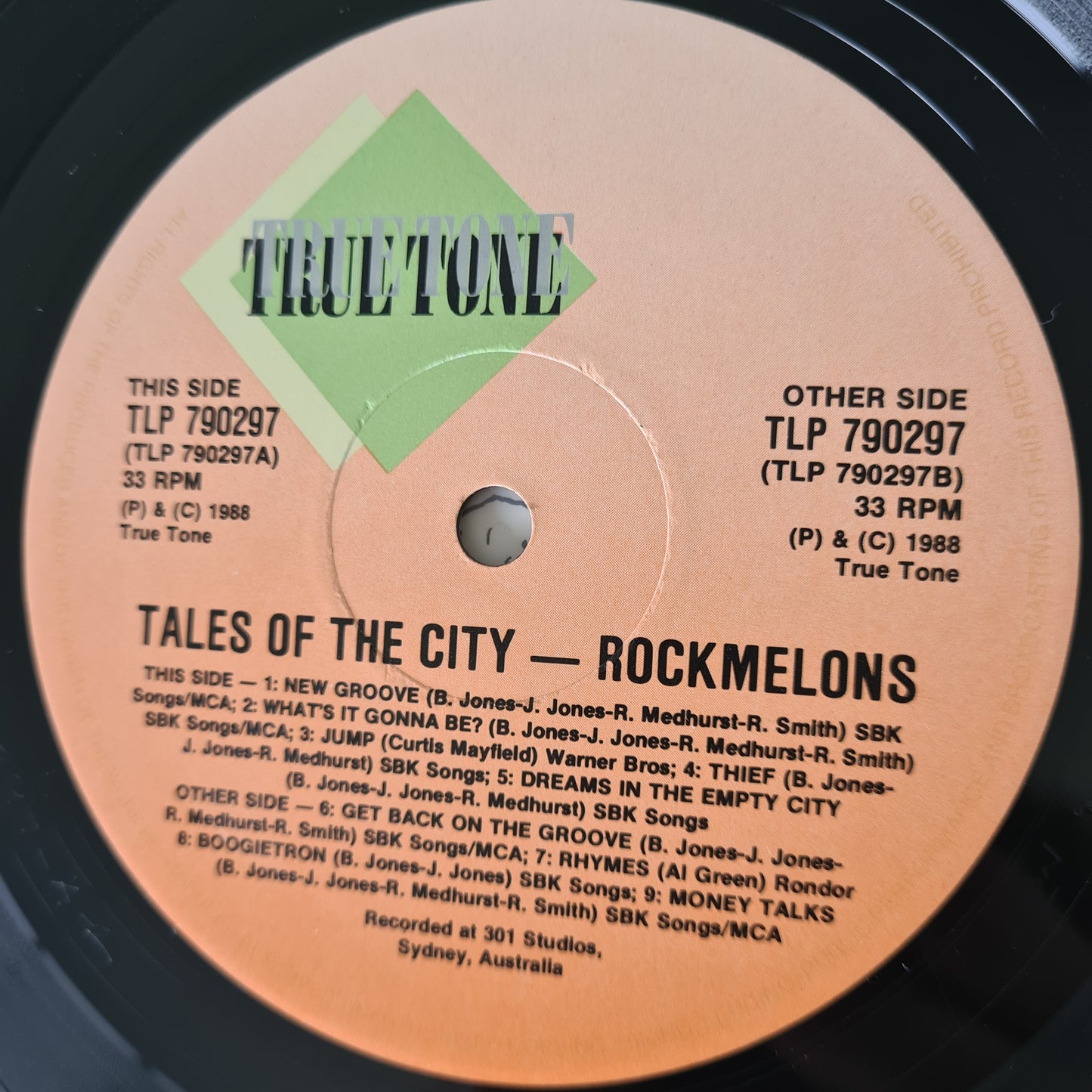Rockmelons – Tales Of The City - 1988 - Vinyl Record LP - Sound Hound Records