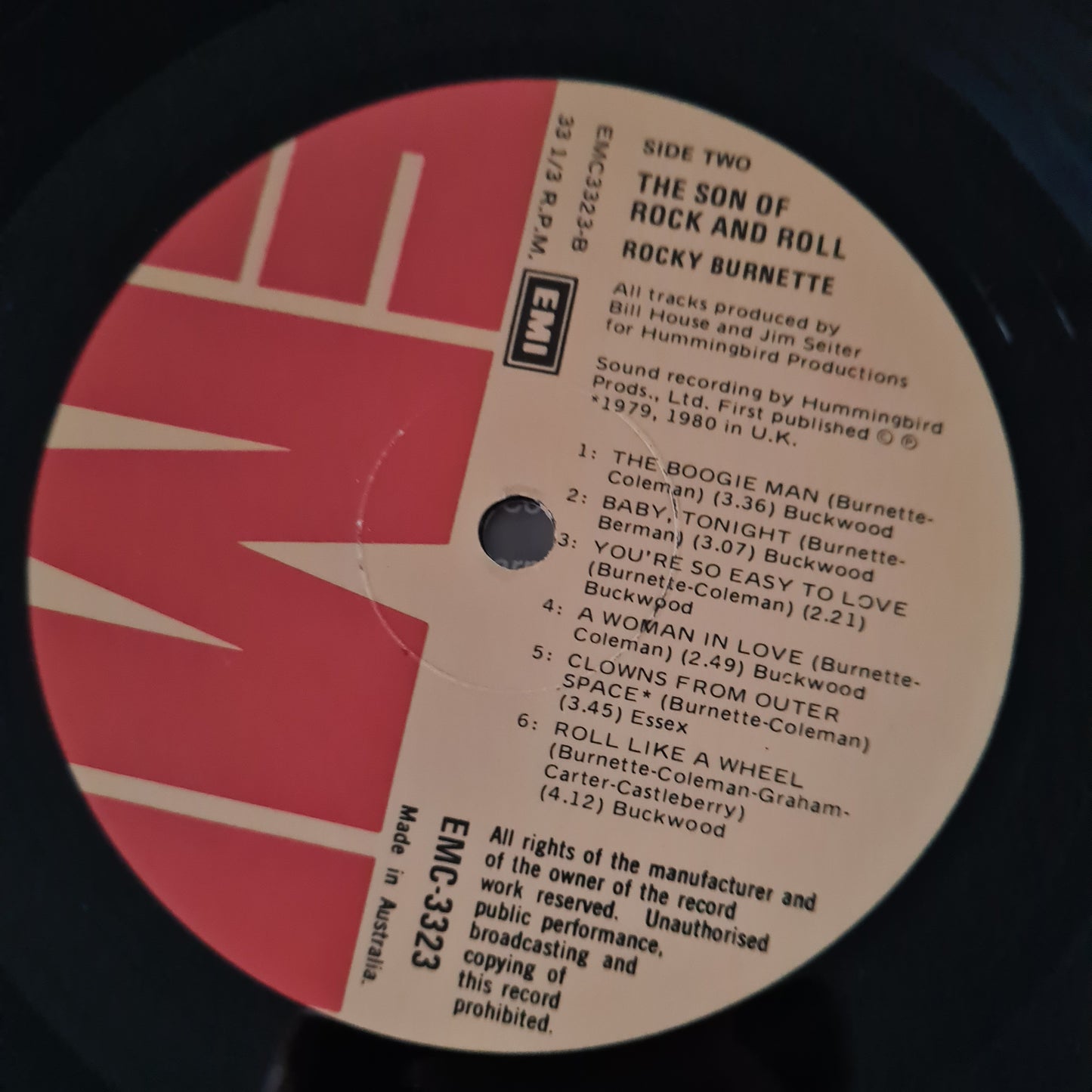 Rocky Burnette – The Son Of Rock And Roll - 1980 - Vinyl Record LP - Sound Hound Records