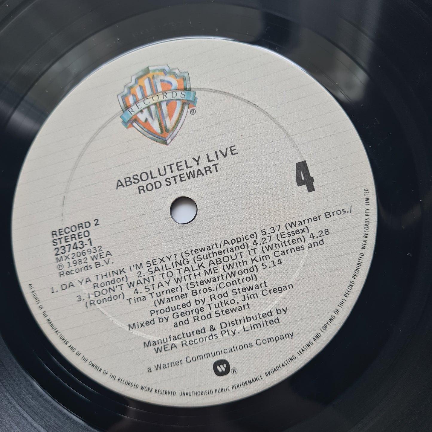 Rod Stewart – Absolutely Live - 1982 (Gatefold) - Vinyl Record 2LP - Sound Hound Records