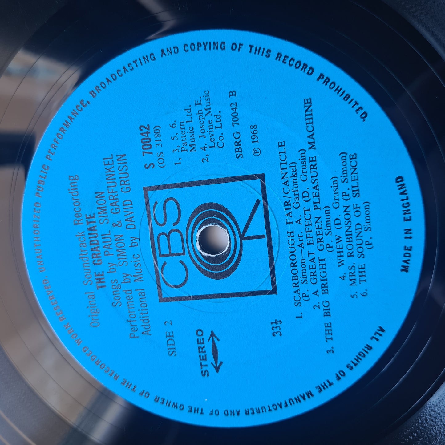 Simon & Garfunkel – The Graduate (Original Sound Track Recording) - 1968 - Vinyl Record LP - Sound Hound Records