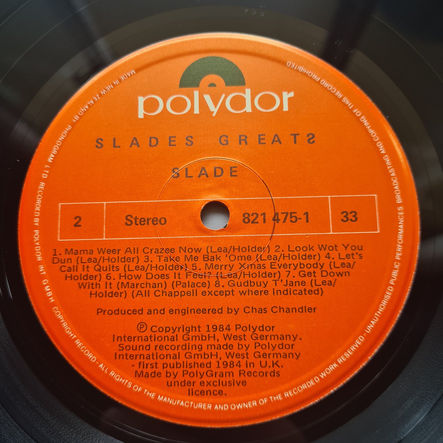 Slade – Slades Greats - 1984 - Vinyl Record LP - Sound Hound Records