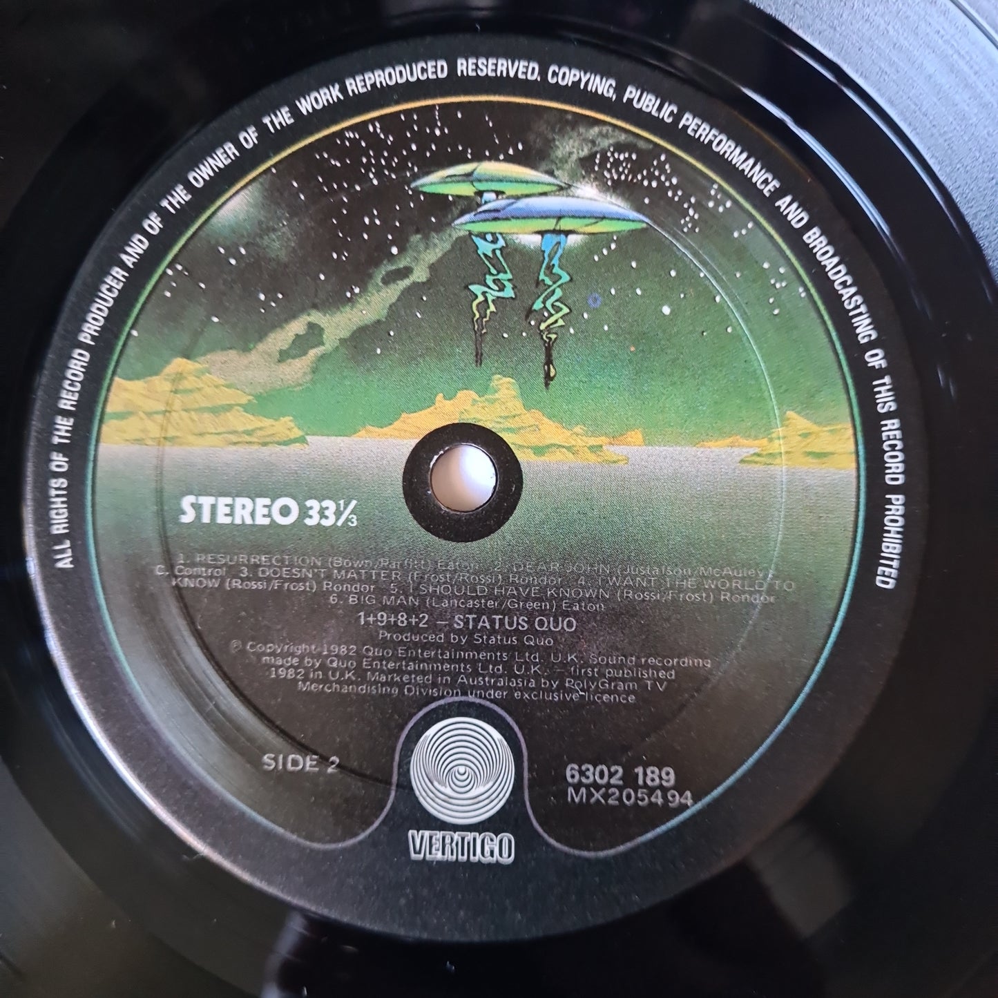 Status Quo – 1+9+8+2= X - 1982 - Vinyl Record LP - Sound Hound Records