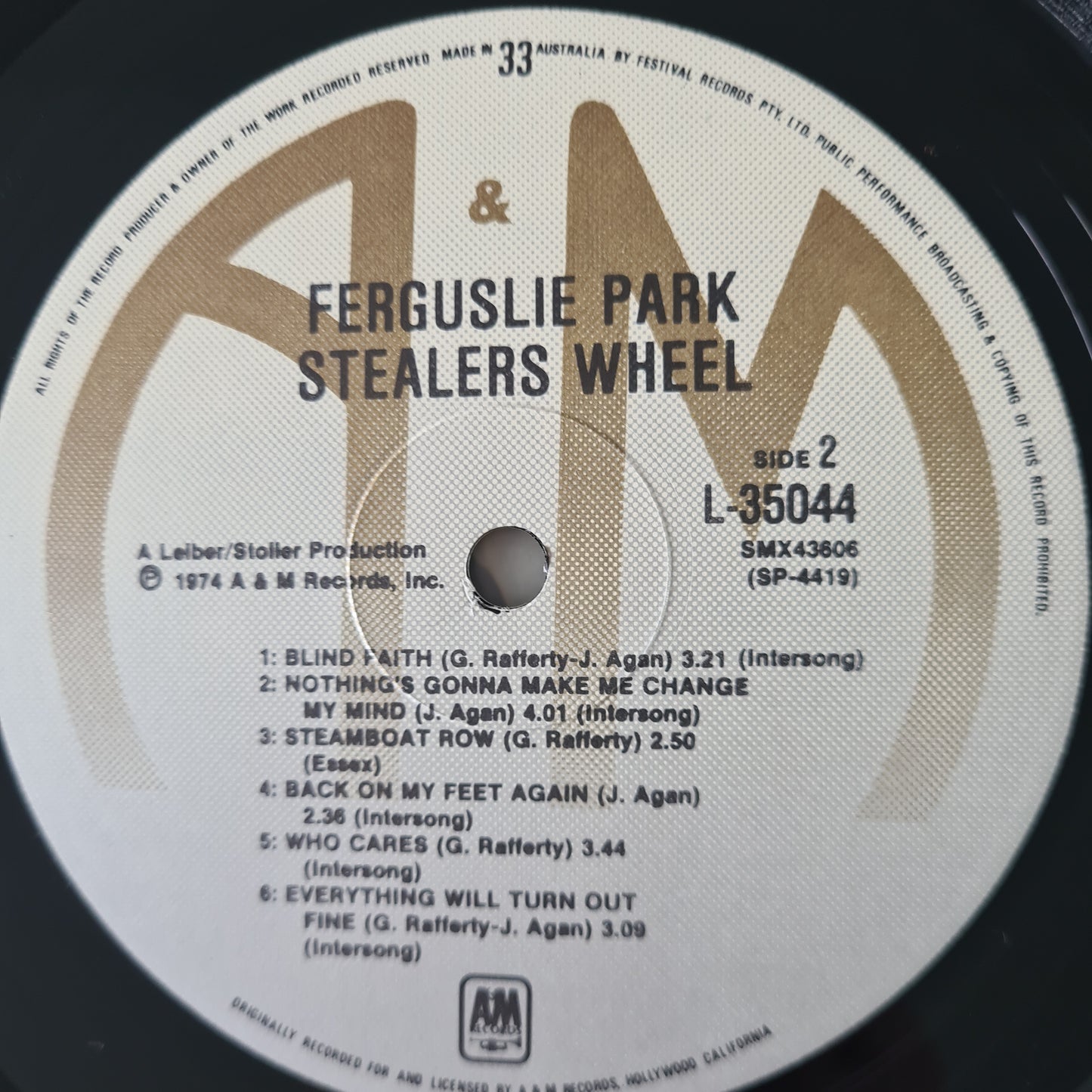 Stealers Wheel – Ferguslie Park - 1973 - Vinyl Record LP - Sound Hound Records