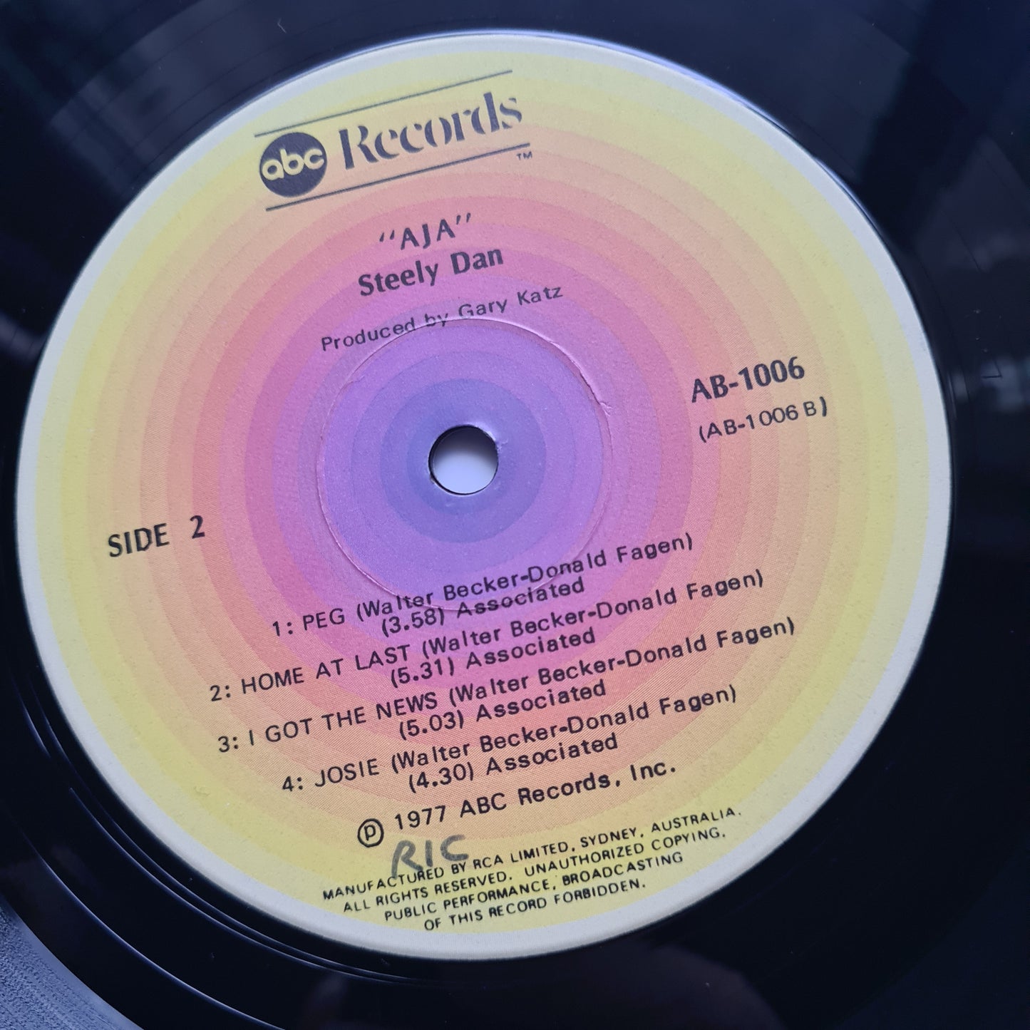 Steely Dan – Aja - 1977 (1st Australian Pressing) - Vinyl Record LP - Sound Hound Records