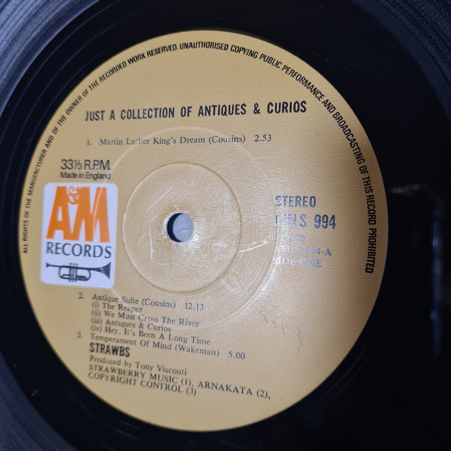 Strawbs – Just A Collection Of Antiques And Curios (Live At The Queen Elizabeth Hall) - 1970 - Vinyl Record LP - Sound Hound Records