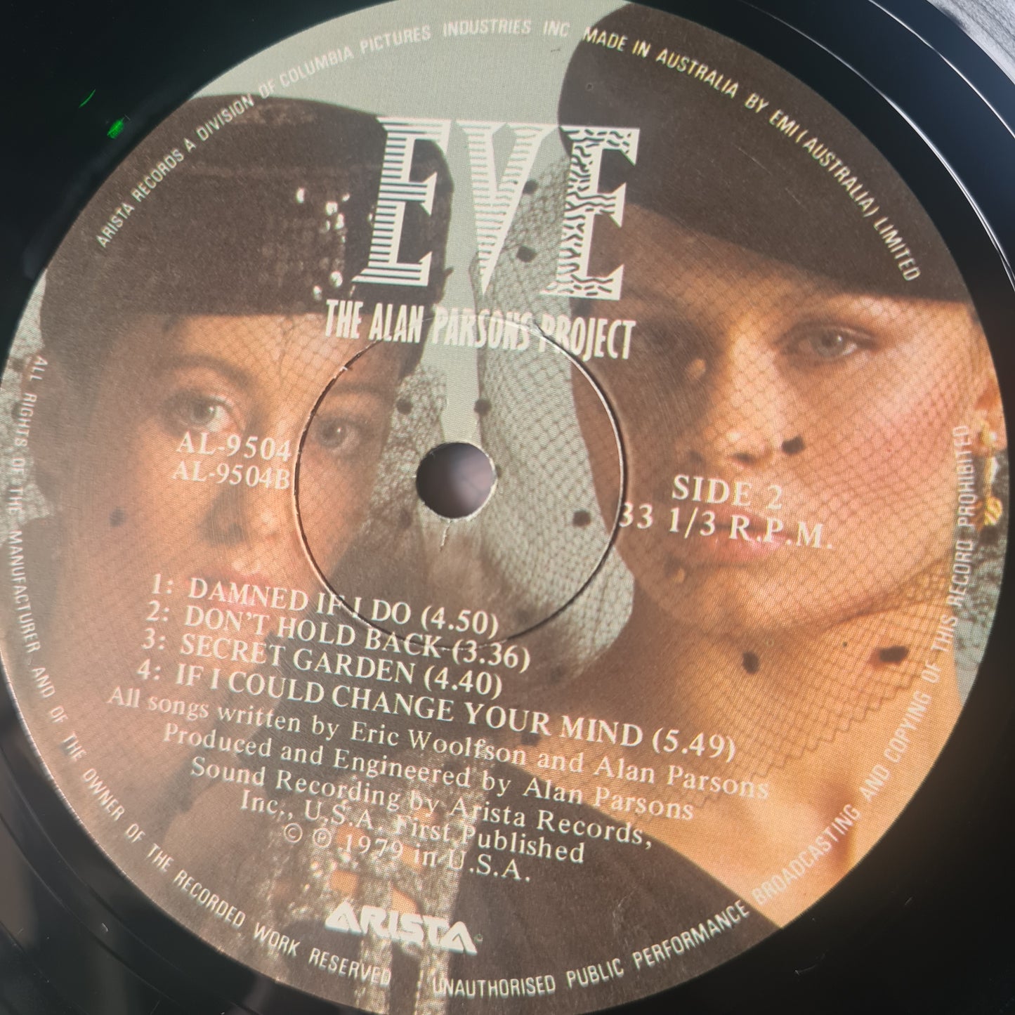 The Alan Parsons Project – Eve - 1979 - Vinyl Record LP - Sound Hound Records