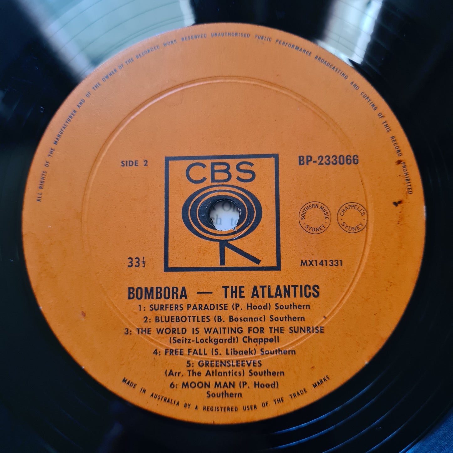 The Atlantics – Bombora - 1963 (MONO 1st Pressing) - Vinyl Record LP - Sound Hound Records