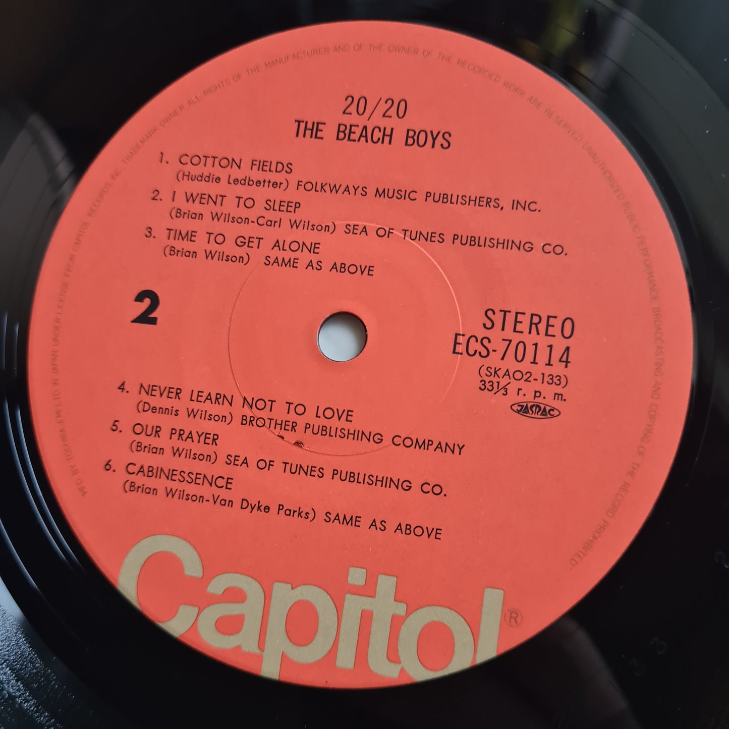 The Beach Boys – 20/20 - 1969 (1977 Japanese Pressing) - Vinyl Record LP (near mint) - Sound Hound Records