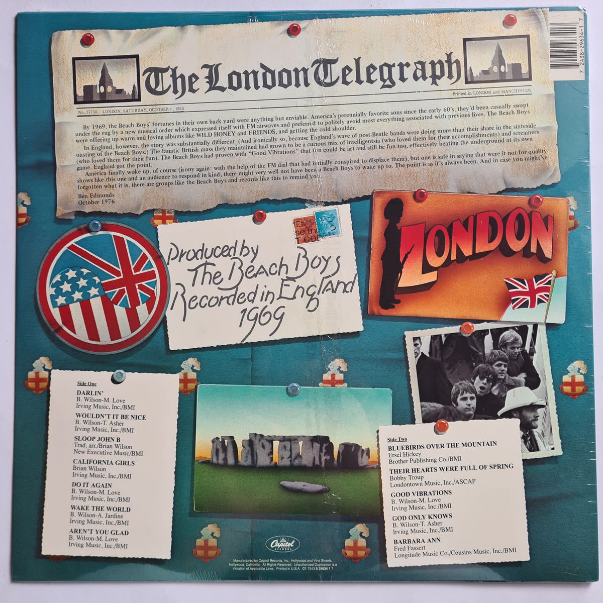 The Beach Boys – Beach Boys '69 - 1970 (1994 US Pressing) - Vinyl Record LP (Mint Sealed) - Sound Hound Records