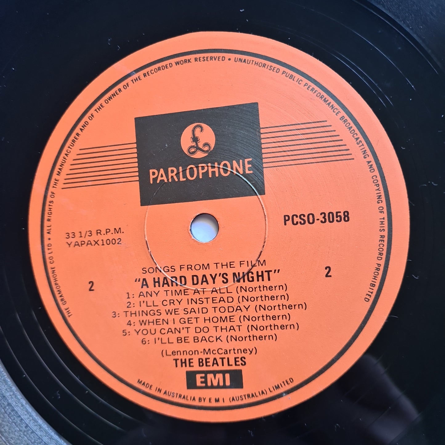 The Beatles – A Hard Days Night - 1964 (1980 Australian Pressing) - Vinyl Record LP - Sound Hound Records