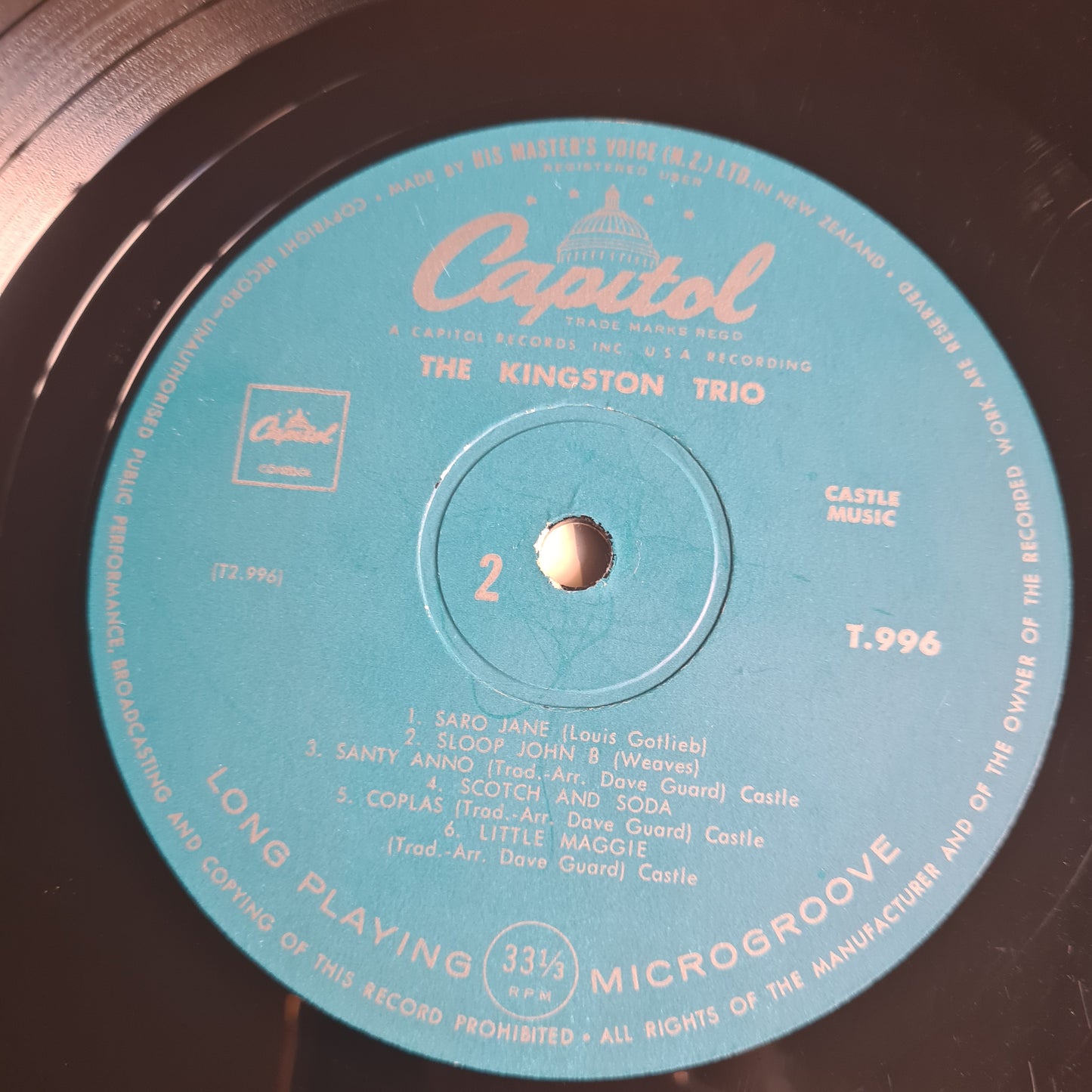 The Kingston Trio – The Kingston Trio - 1958 (New Zealand Pressing) - Vinyl Record LP - Sound Hound Records