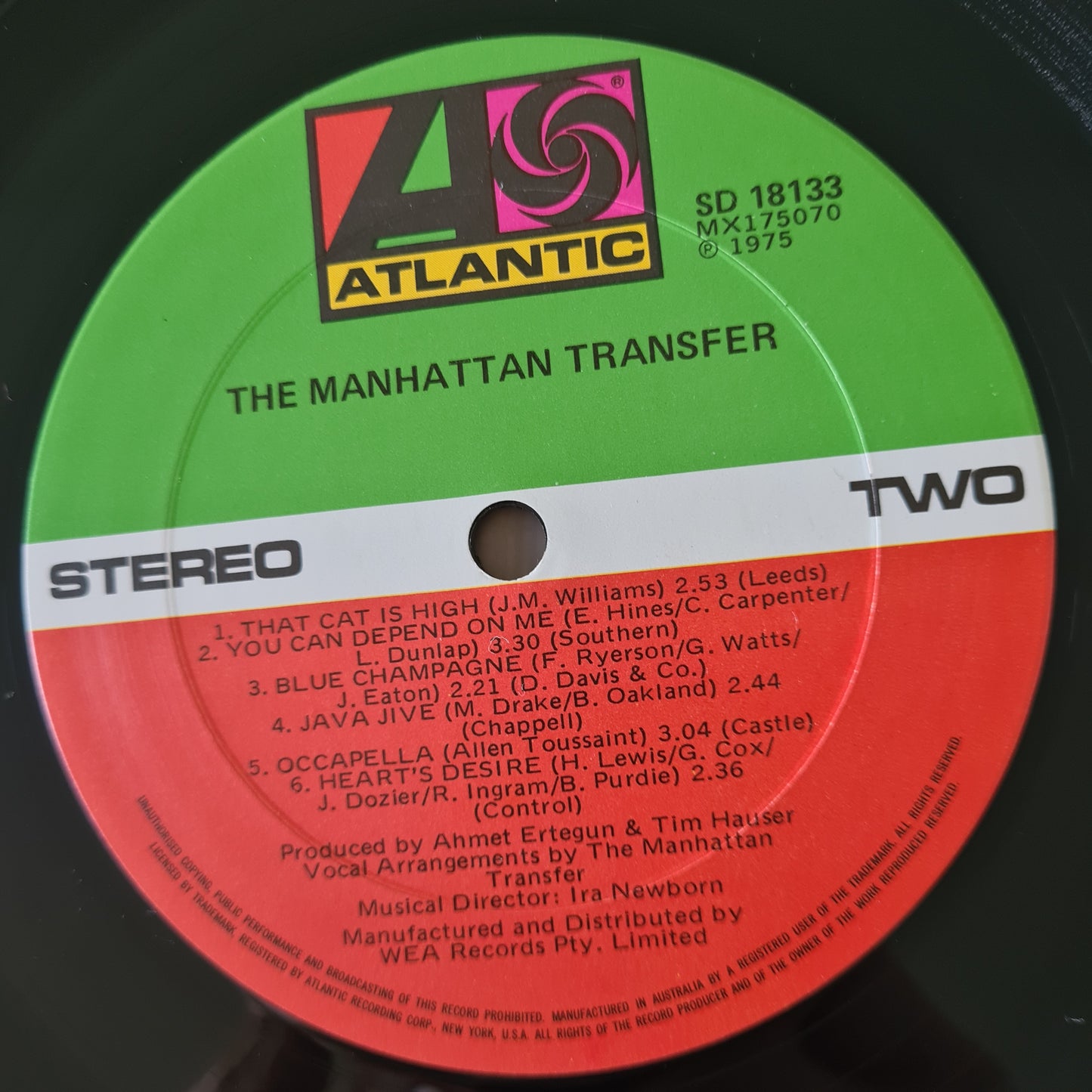 The Manhattan Transfer – The Manhattan Transfer - 1975 - Vinyl Record LP - Sound Hound Records