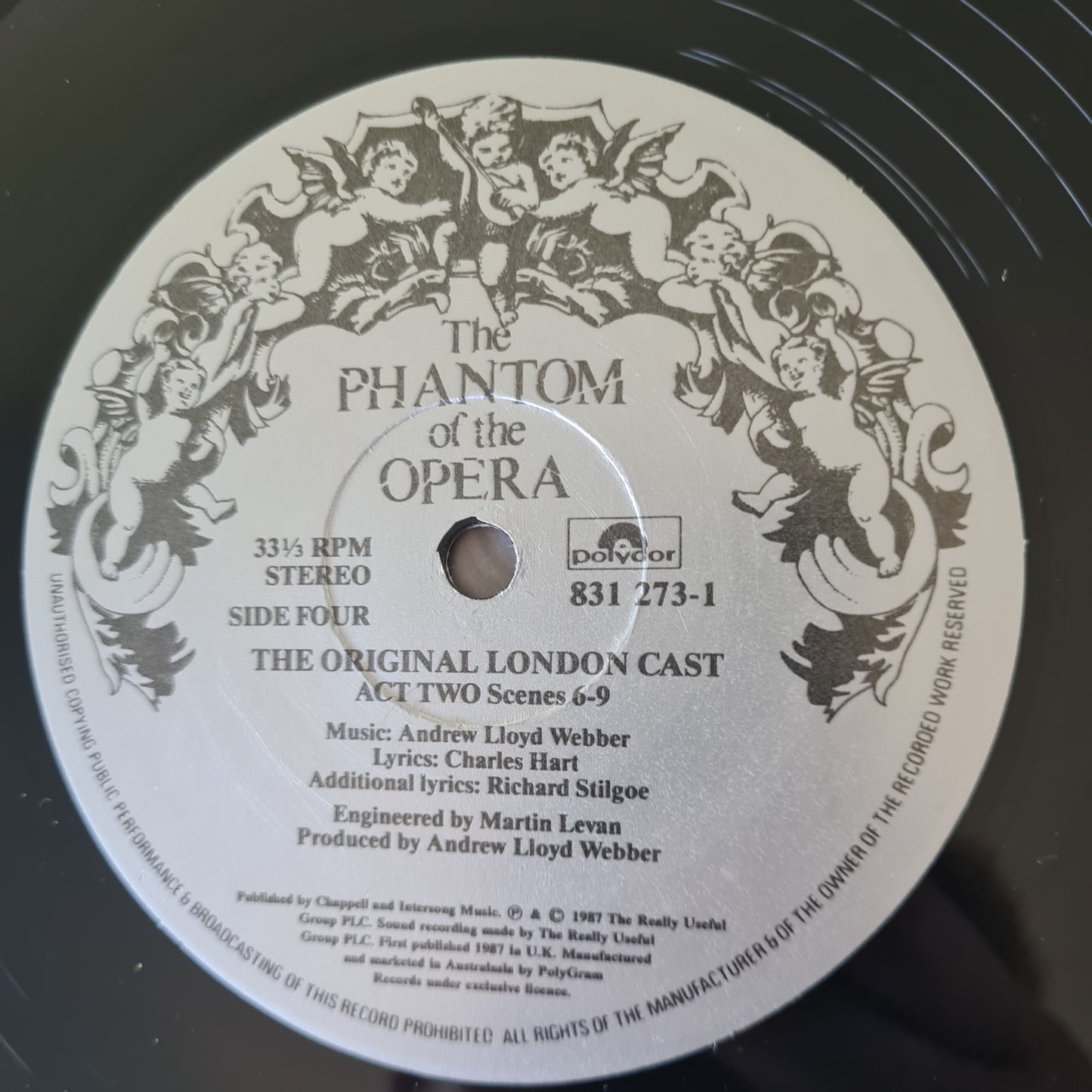 The Phantom Of The Opera: Andrew Lloyd Webber: The Original London Cast- 1987 - Vinyl Record 2LP (near mint) - Sound Hound Records