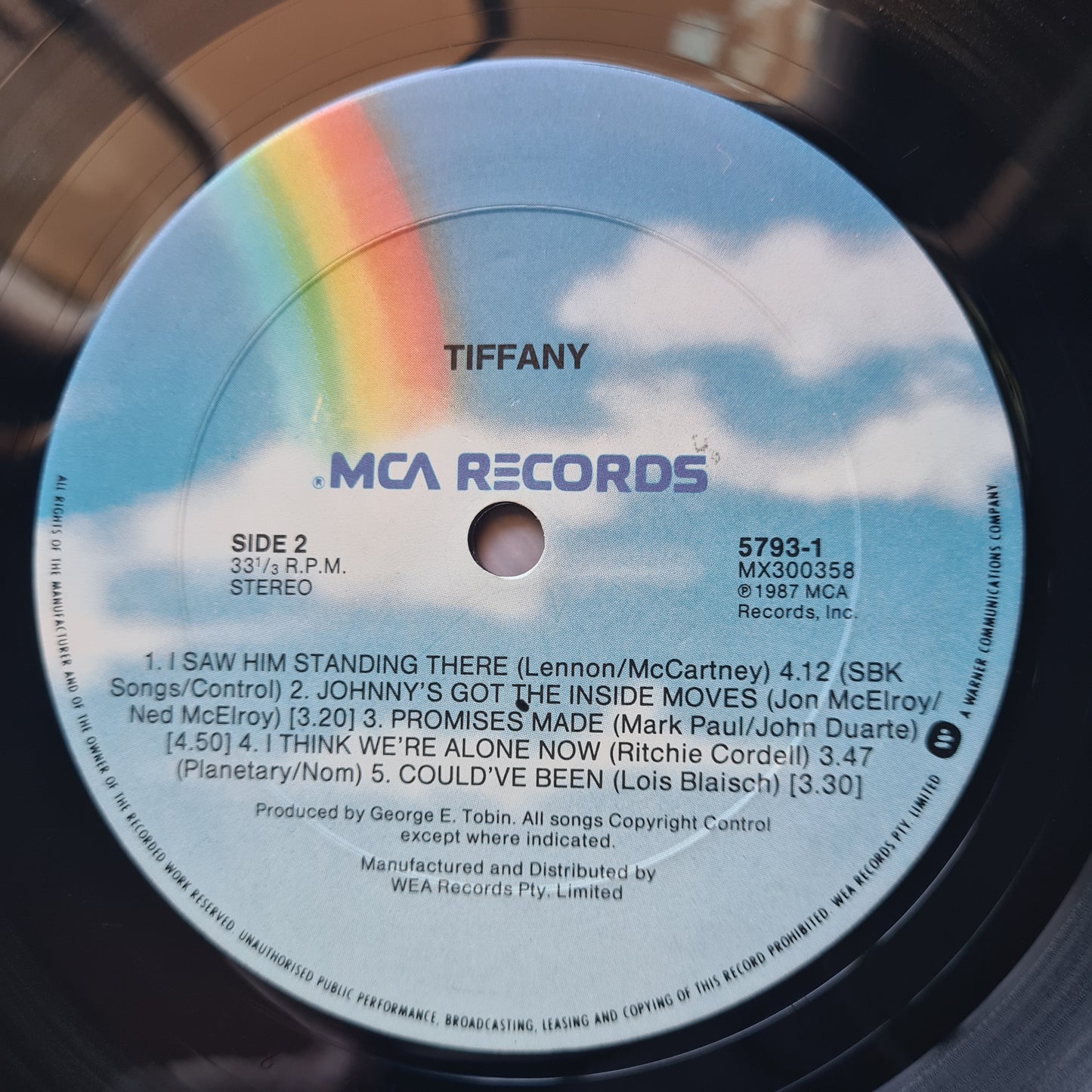 Tiffany – Tiffany - 1987 - Vinyl Record LP - Sound Hound Records