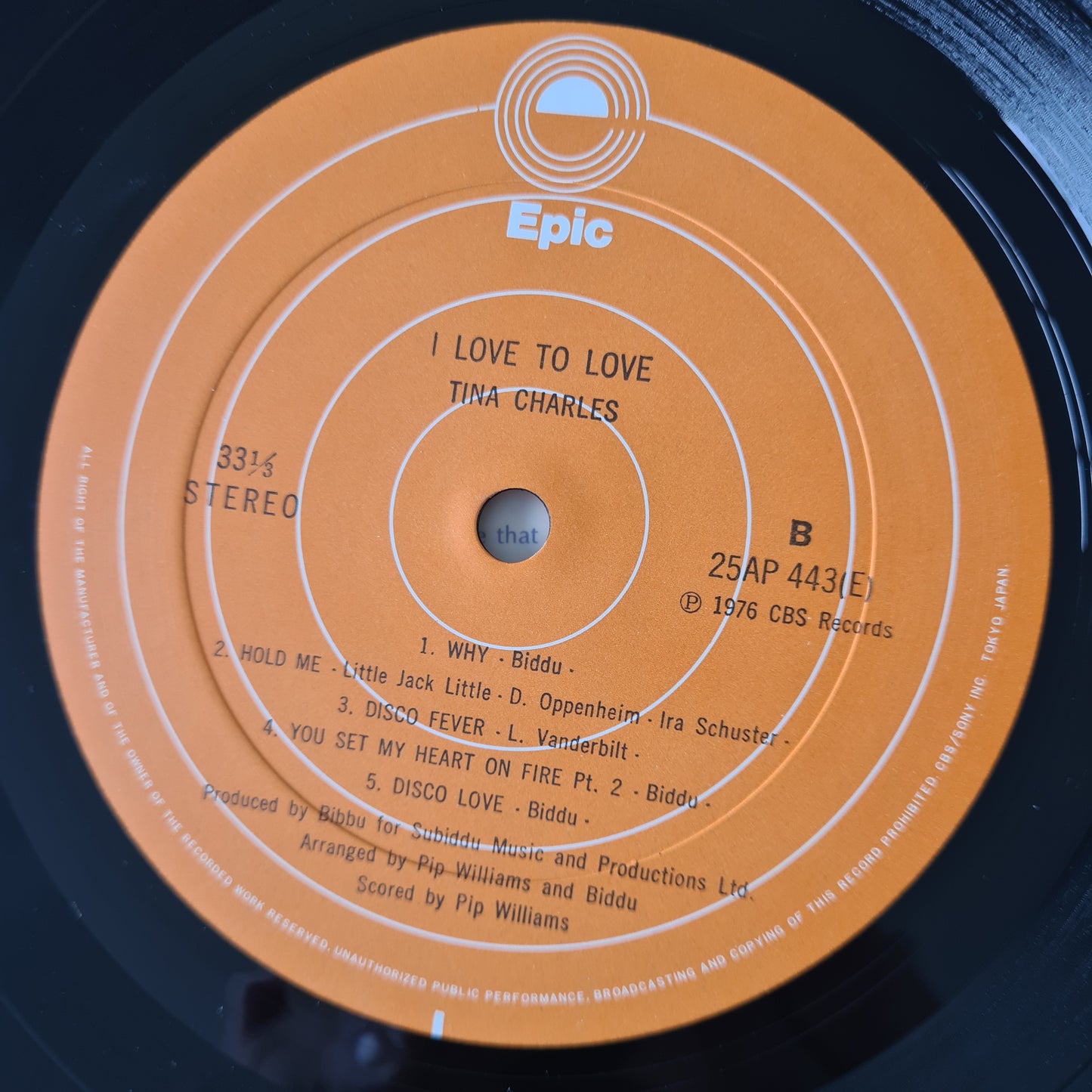 Tina Charles – I Love To Love - 1977 - Vinyl Record LP - Sound Hound Records