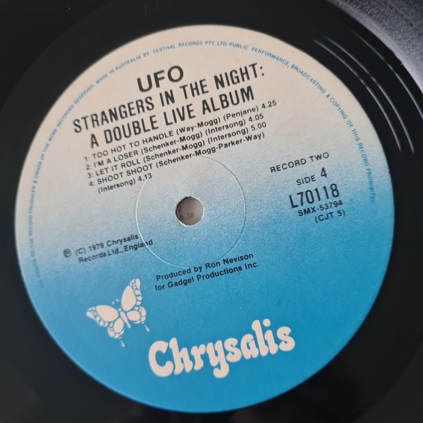 UFO – Strangers In The Night: A Double Live Album - 1979 - Vinyl Record 2LP - Sound Hound Records