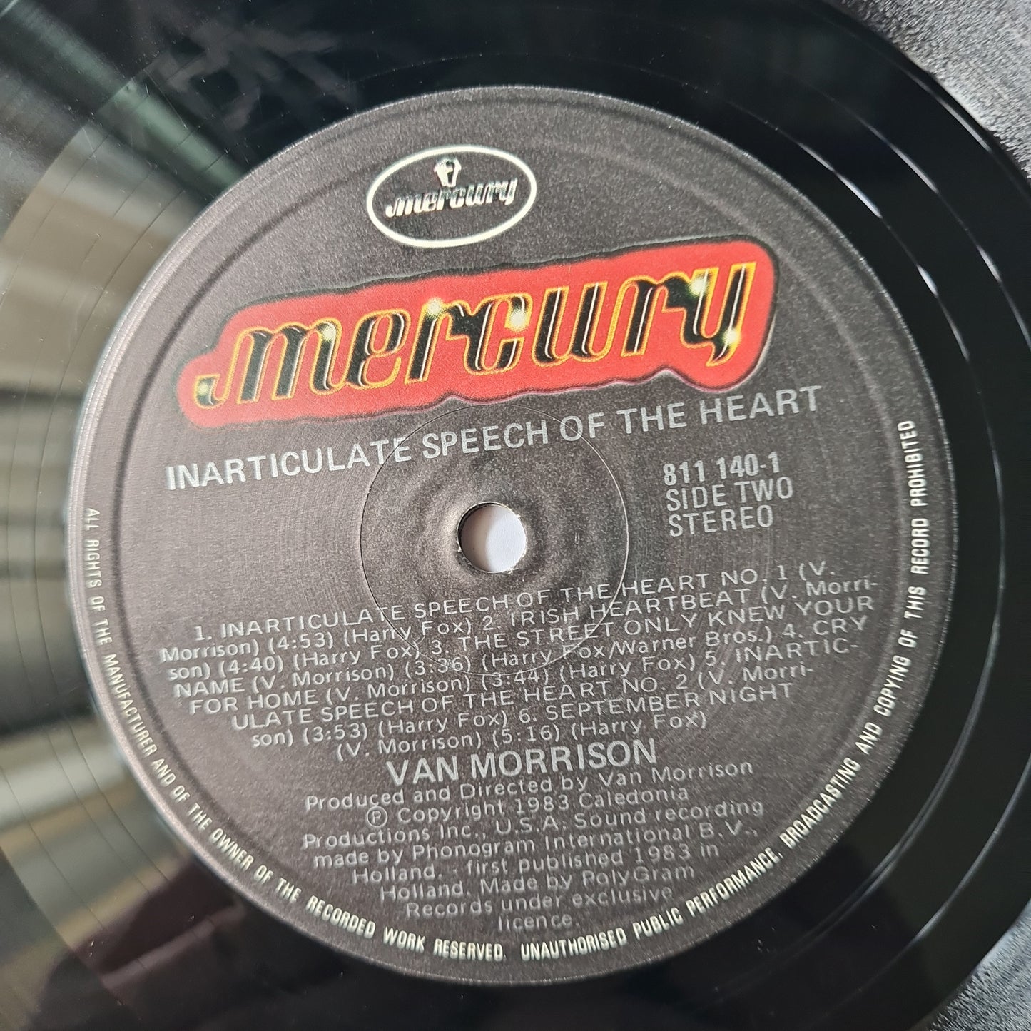 Van Morrison – Inarticulate Speech Of The Heart - 1983 - Vinyl Record - Sound Hound Records