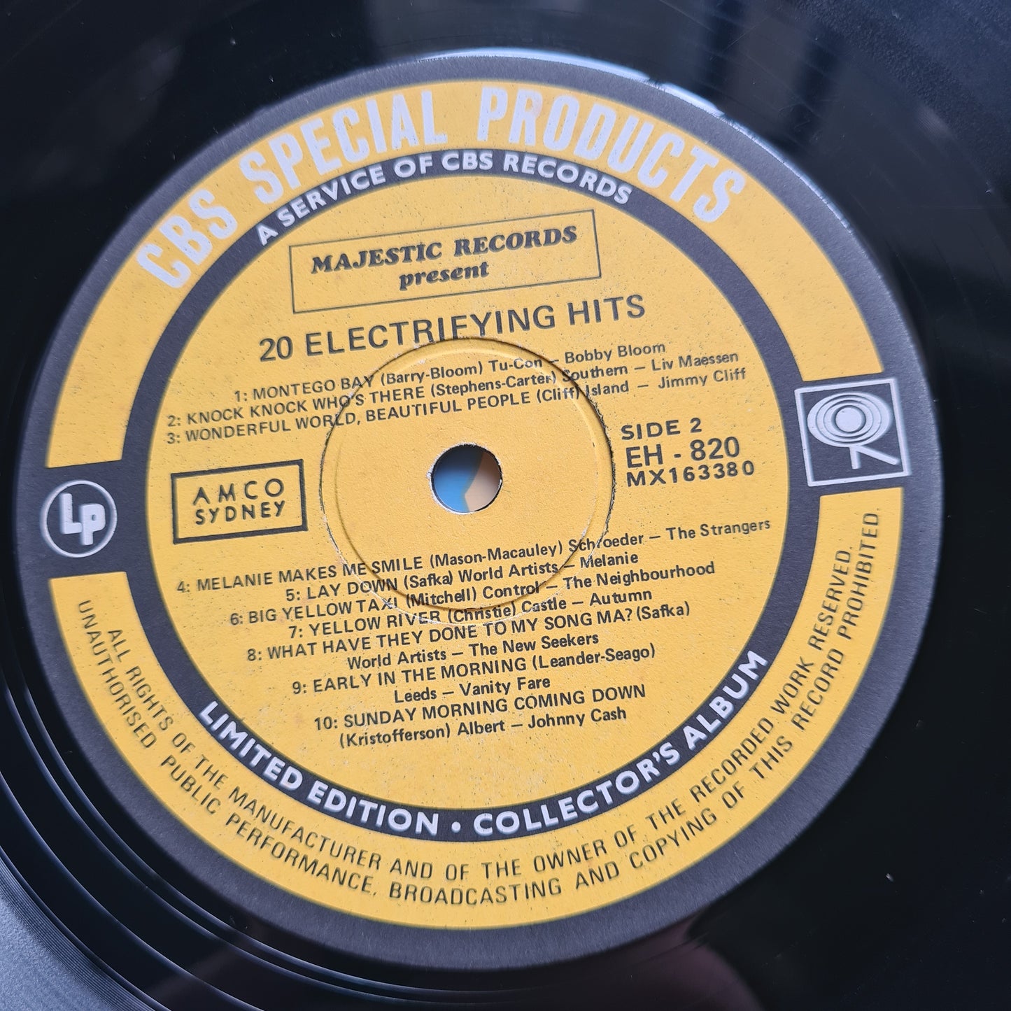 Various – 20 Electrifying Hits - 1970 - Vinyl Record LP - Sound Hound Records